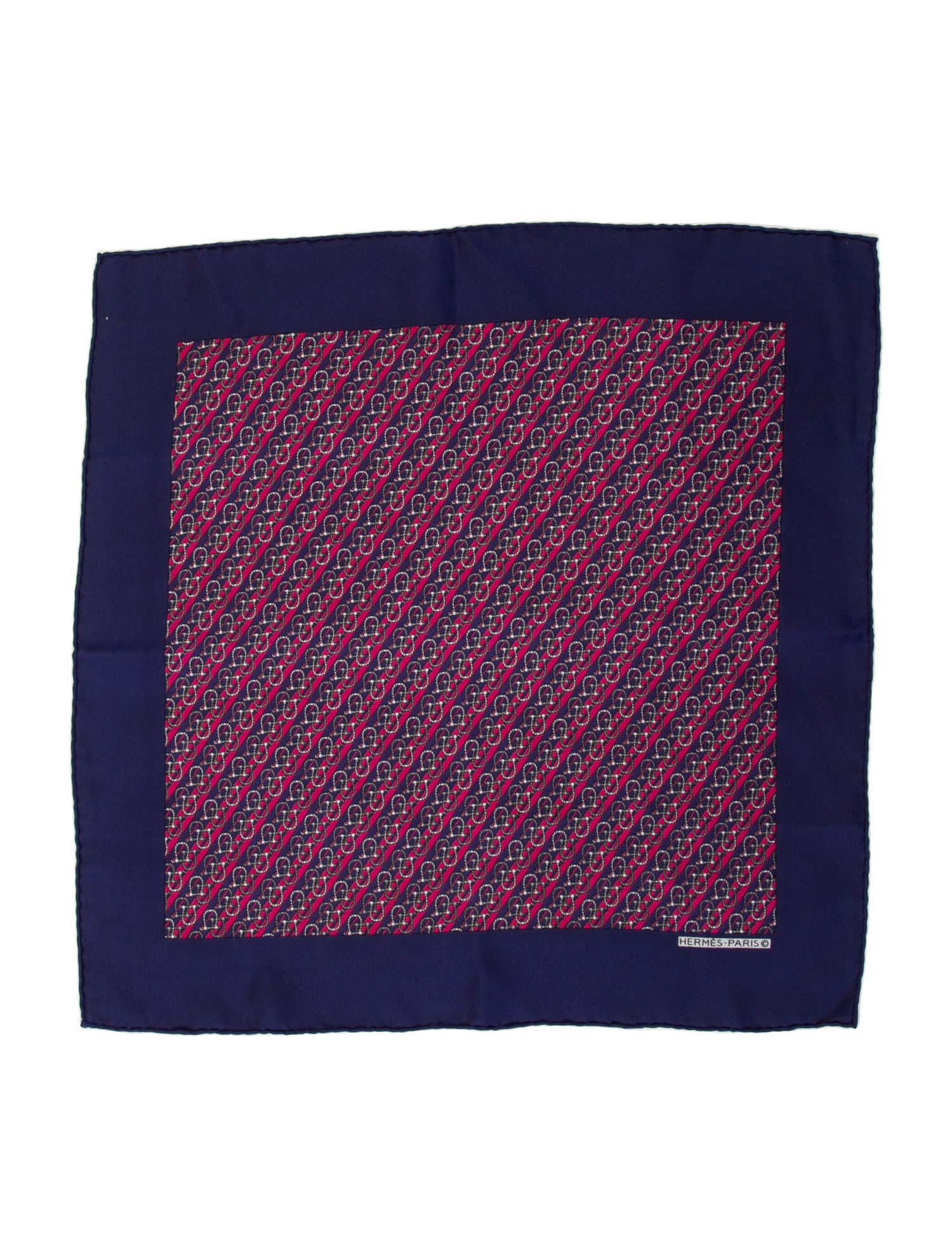 Hermès Silk Printed Pocket Square