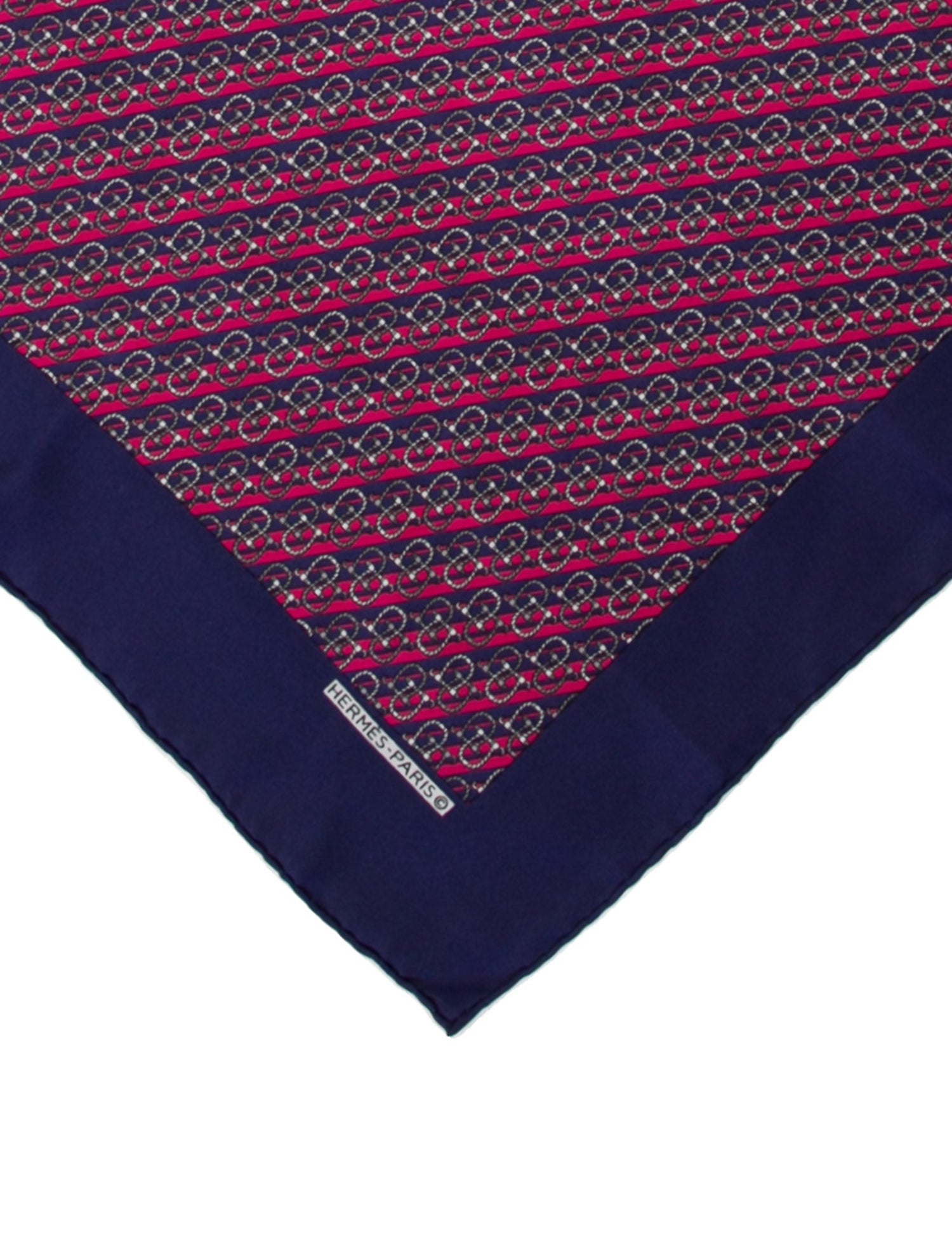 Hermès Silk Printed Pocket Square