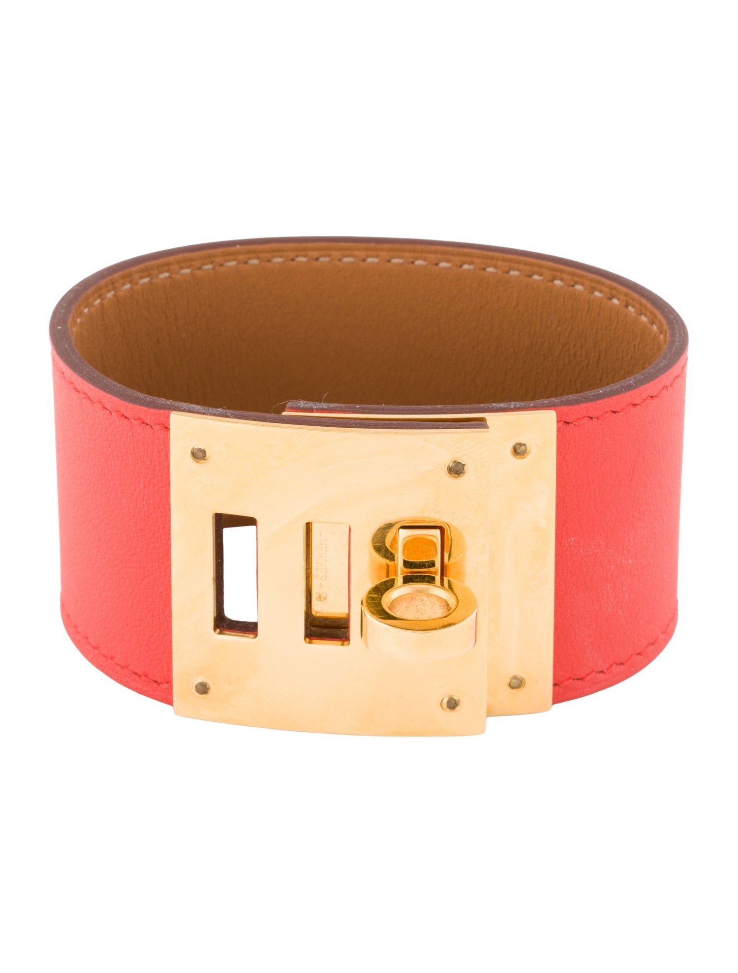 Hermès Leather Kelly Dog Wrap Bracelet