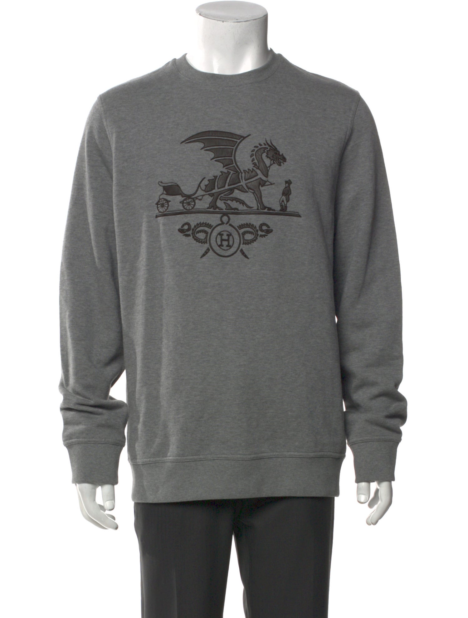 Hermès Graphic Print Crew Neck Sweatshirt