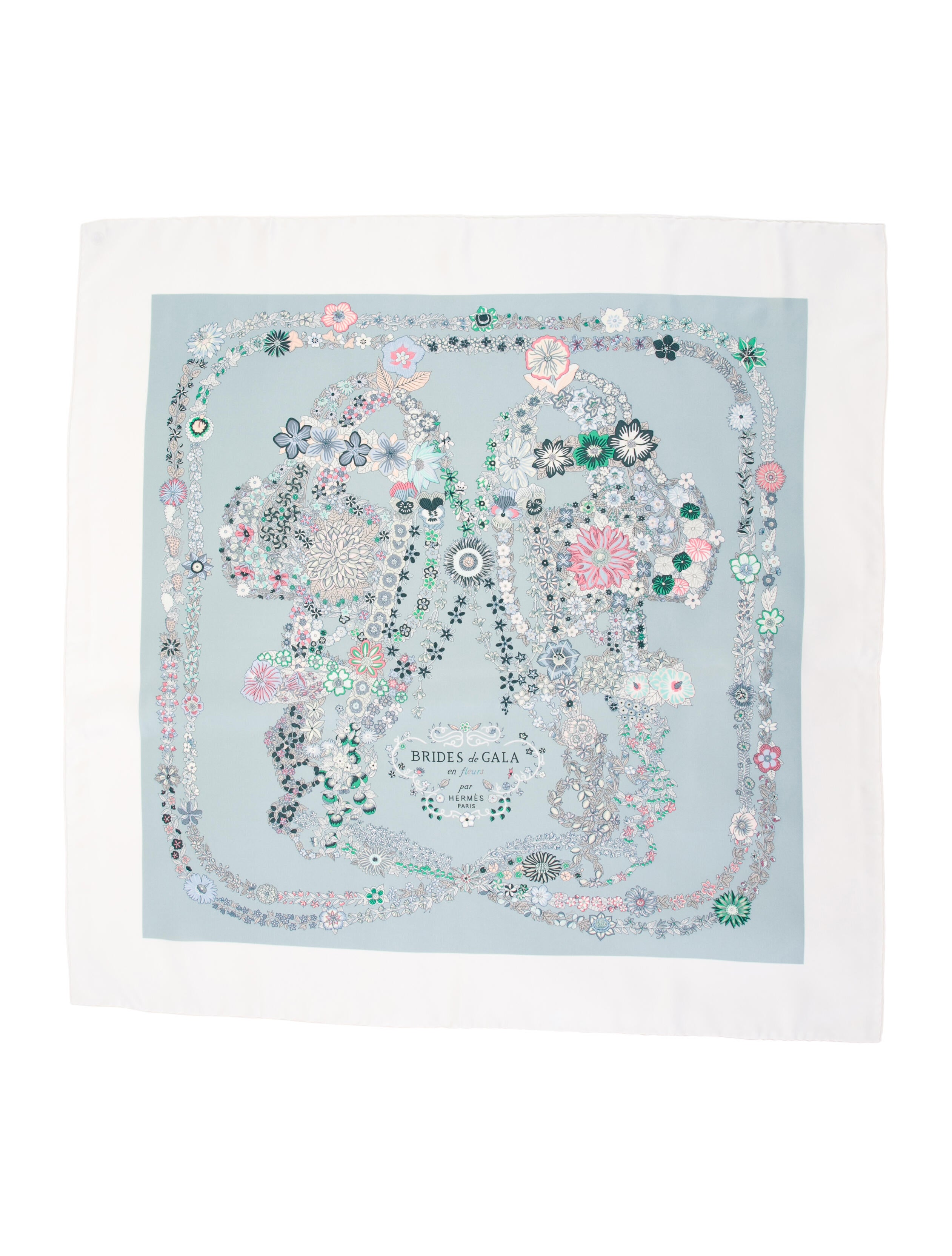 Hermès Brides de Gala en Fleurs Silk Scarf w/ Tags