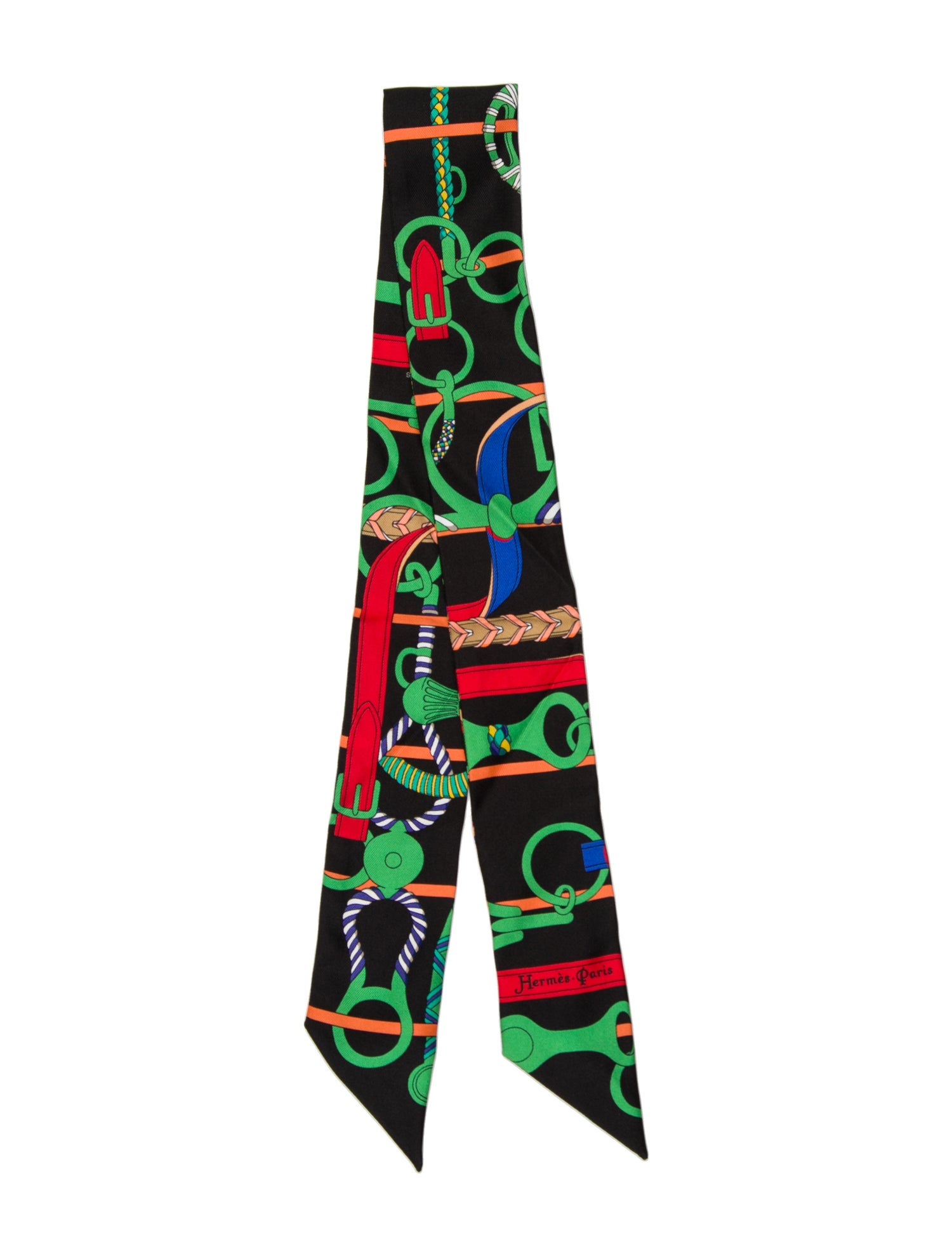 Hermès Panoplie Equestre Silk Twilly Scarf
