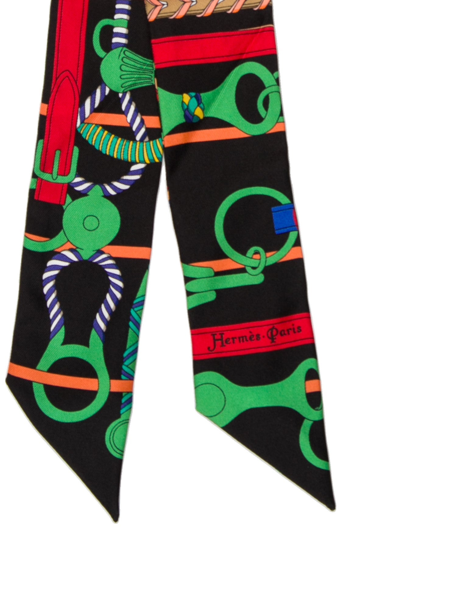 Hermès Panoplie Equestre Silk Twilly Scarf