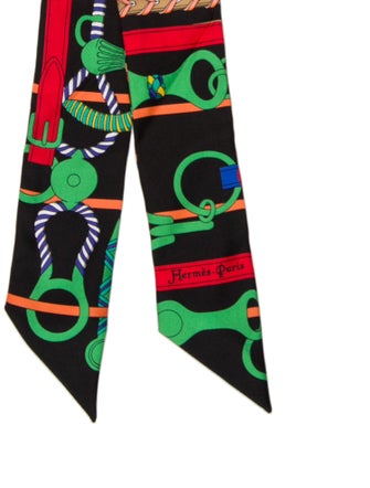 Hermès Panoplie Equestre Silk Twilly Scarf
