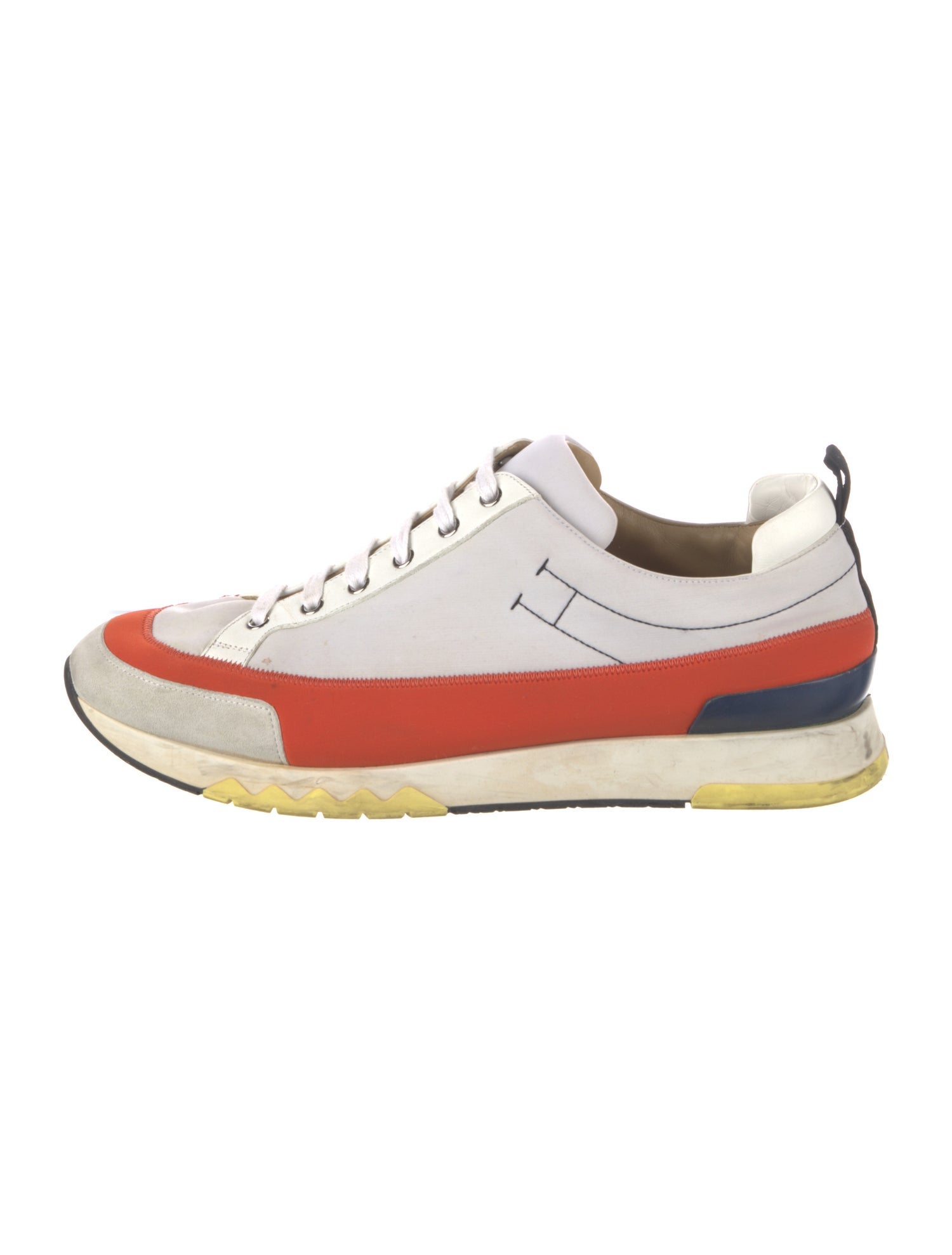 Hermès Neoprene Colorblock Pattern Sneakers