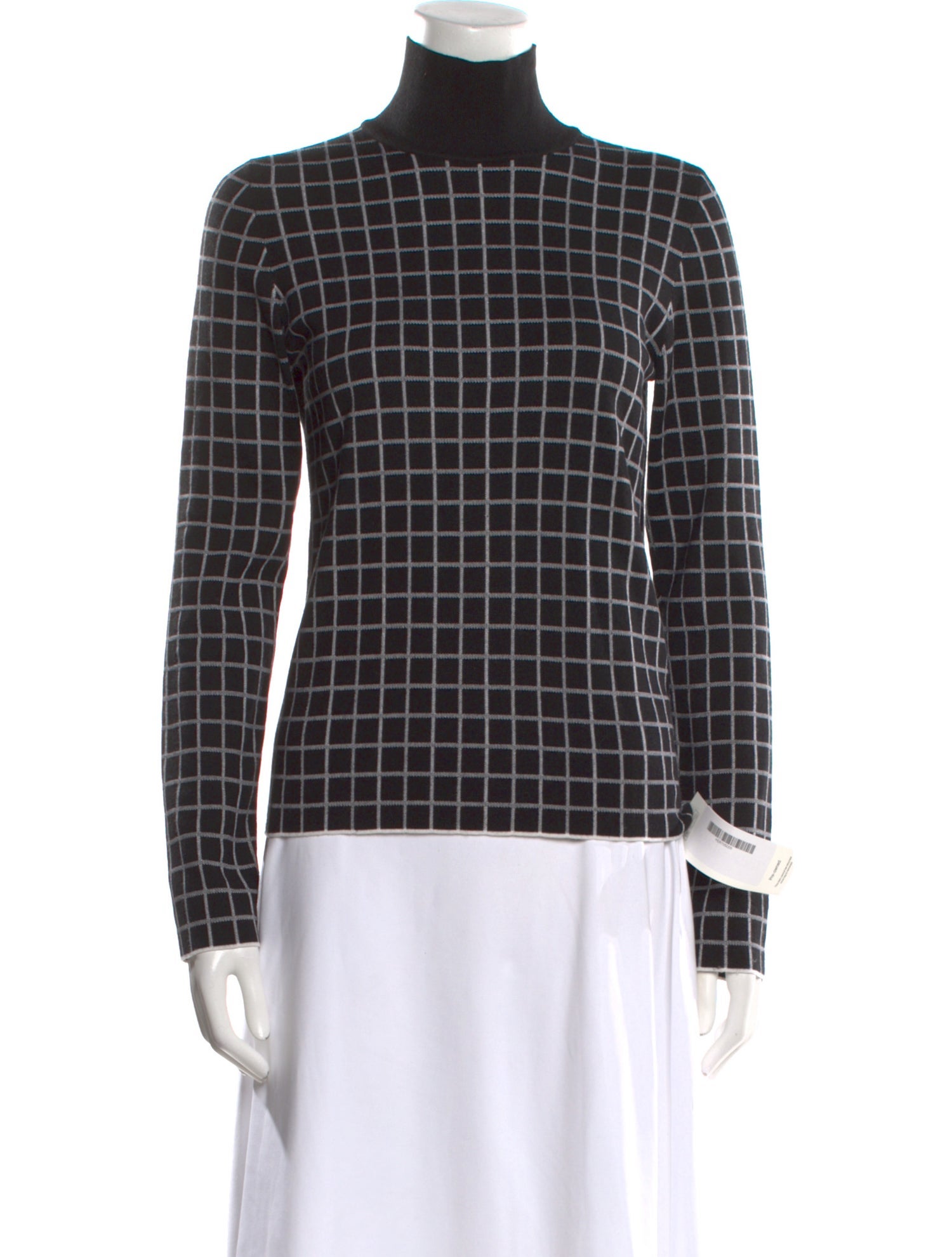 Hermès Cashmere Plaid Print Sweater