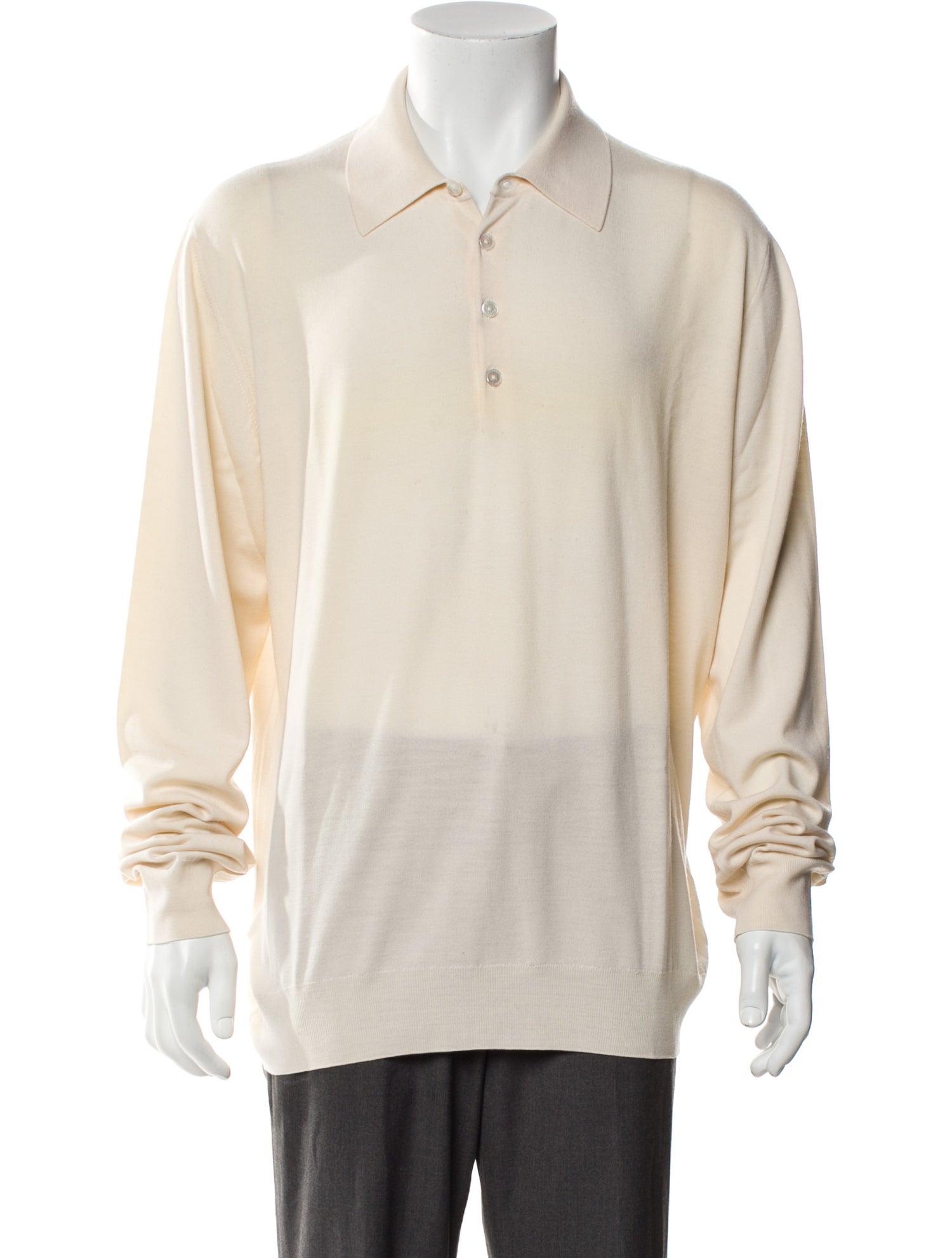 Hermès Wool Collar Polo Shirt