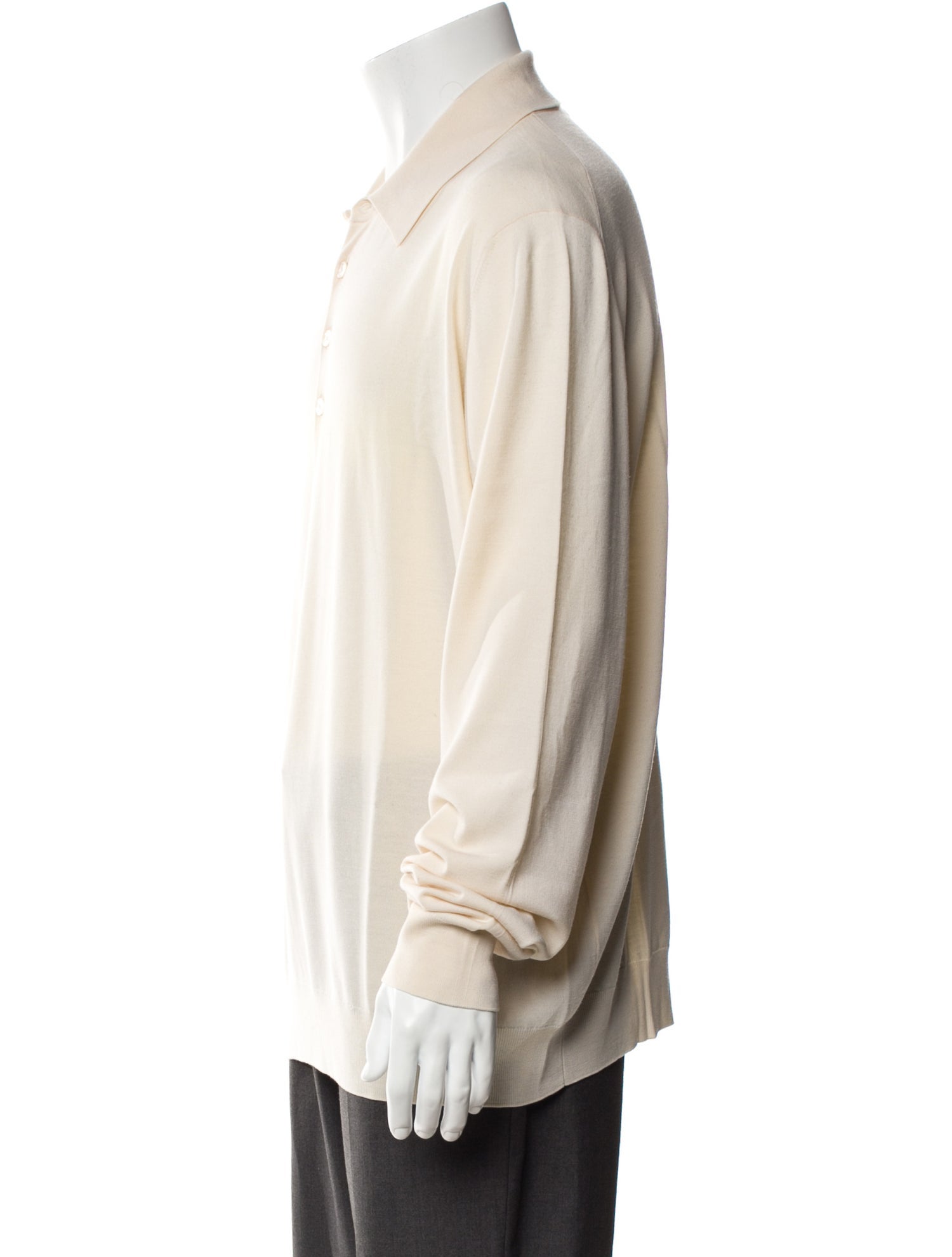 Hermès Wool Collar Polo Shirt