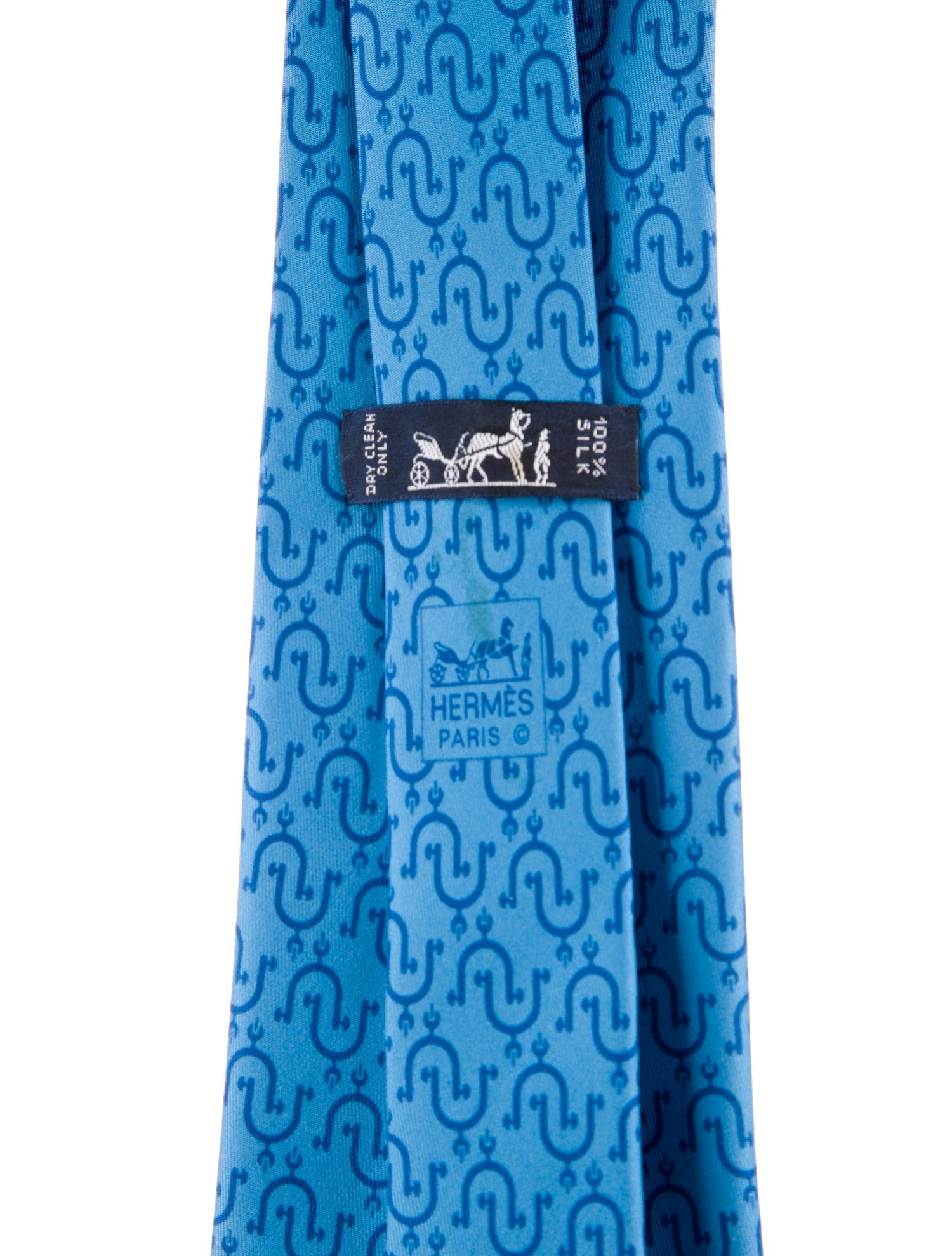 Hermès Pattern Print Silk Tie