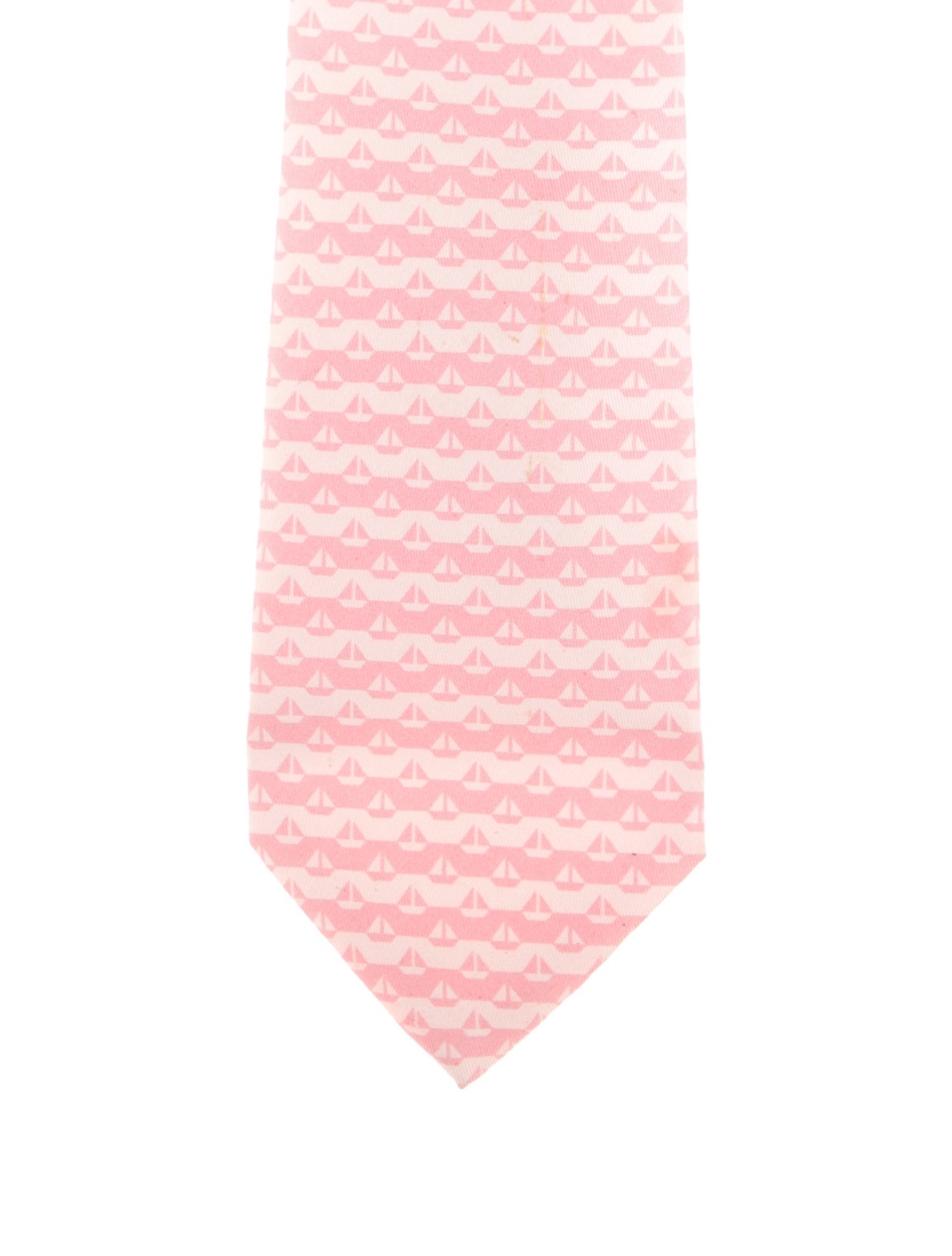 Hermès Pattern Print Silk Tie
