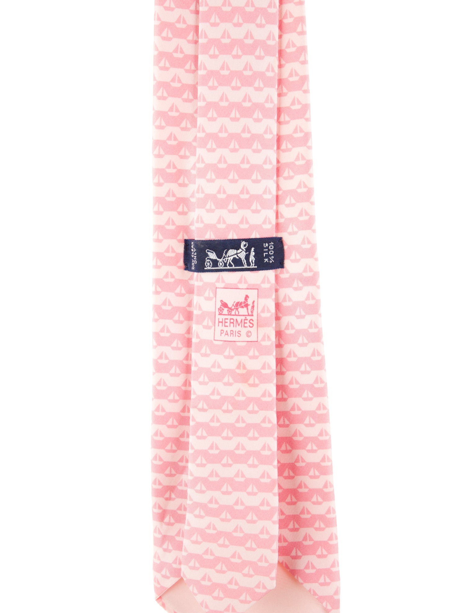 Hermès Pattern Print Silk Tie