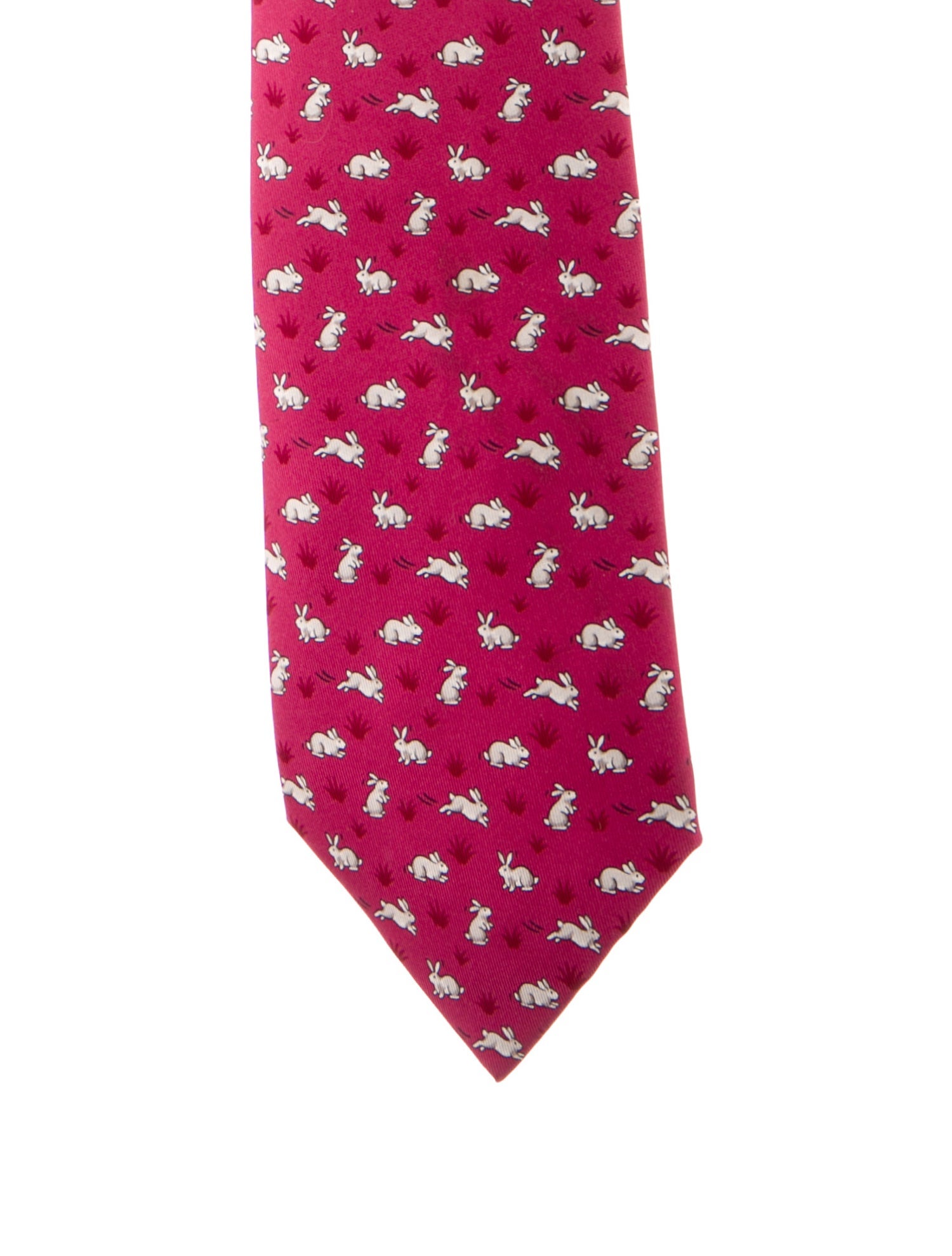 Hermès Pattern Print Silk Tie