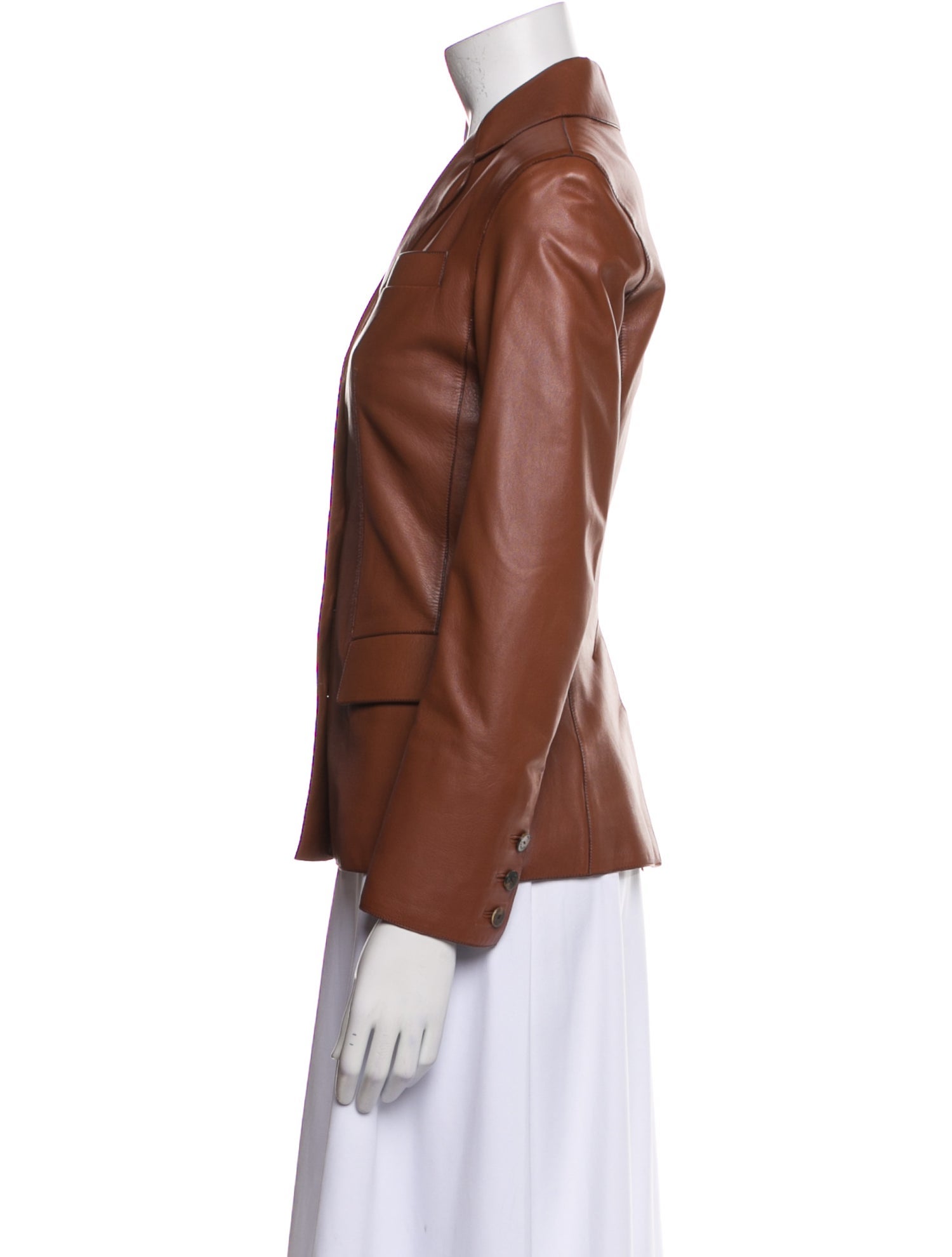 Hermès Leather Blazer
