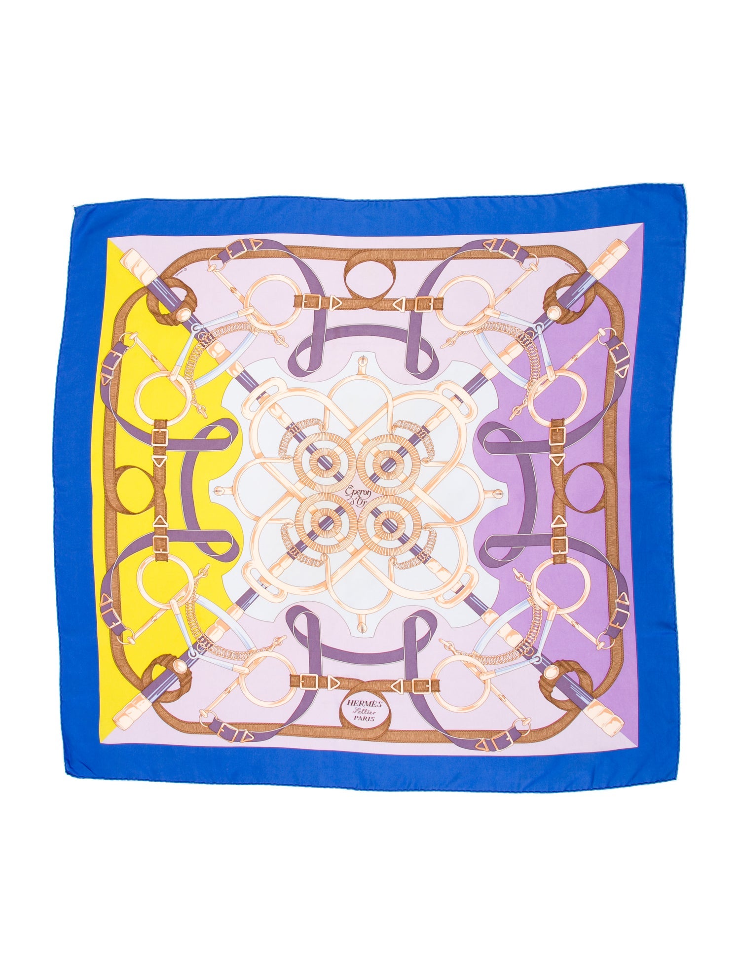 Hermès Eperon D'Or Silk Scarf