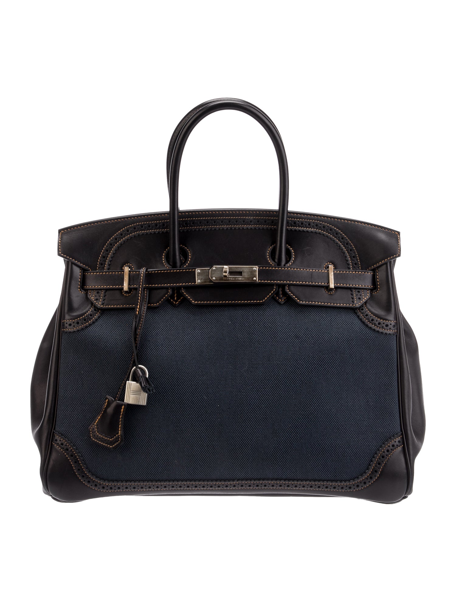 Hermès Toile H & Evercalf Ghillies Birkin 35