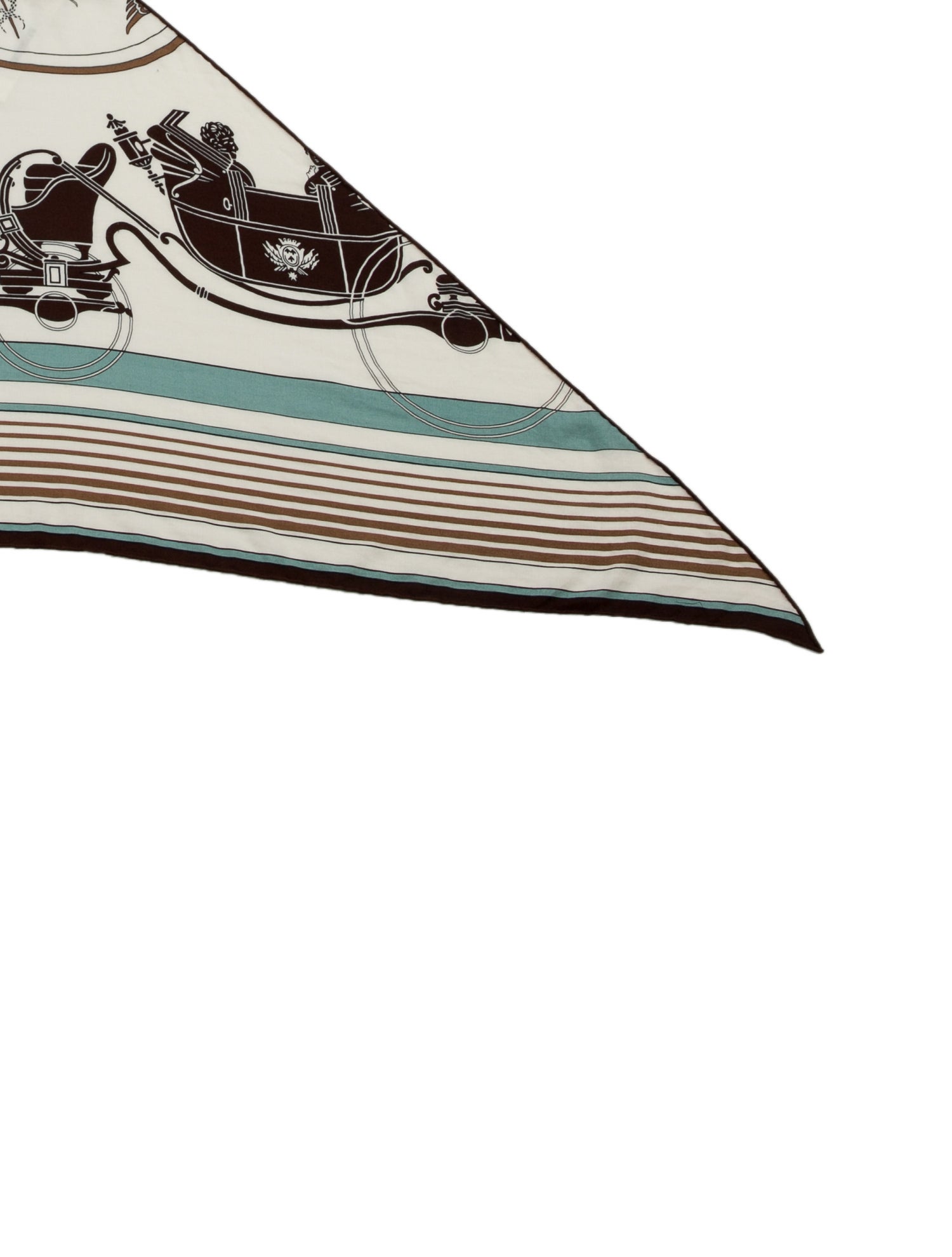 Hermès Ex-Libris Giant Triangle Scarf