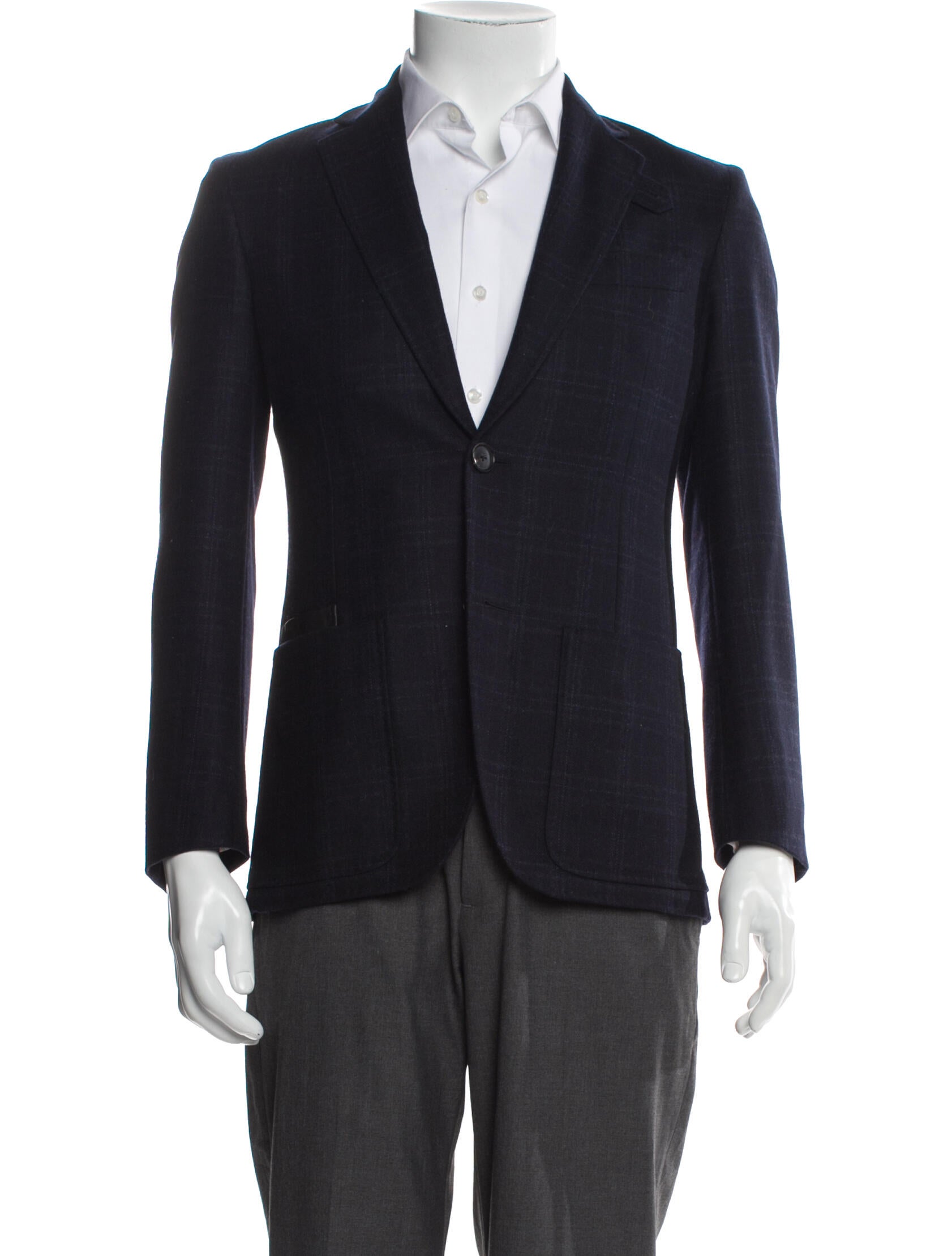 Hermès Wool Plaid Blazer