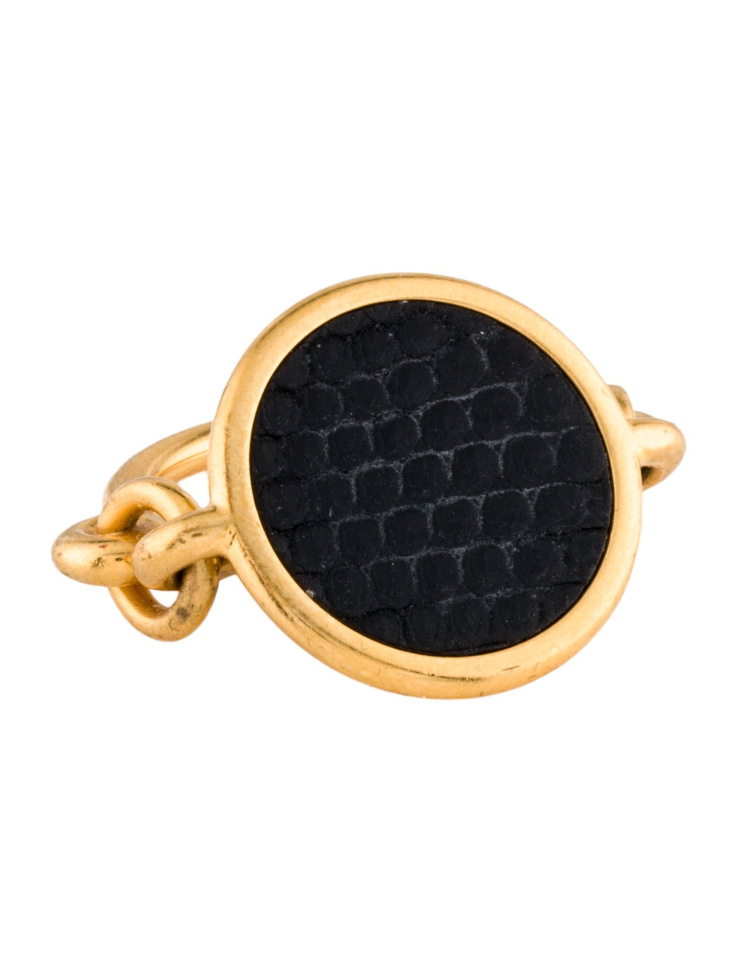 Hermès Leather Signet Ring