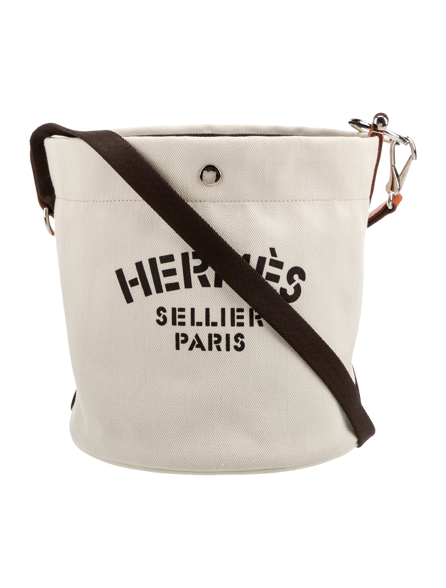 Hermès Toile Sac De Pansage Bucket Bag