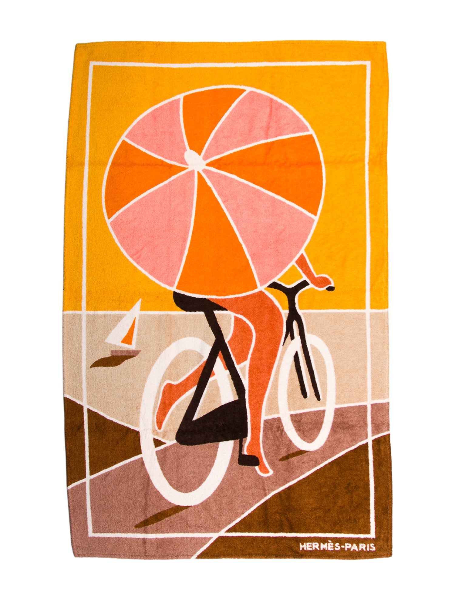 Hermès La Route des Plages Beach Towel w/ Tags