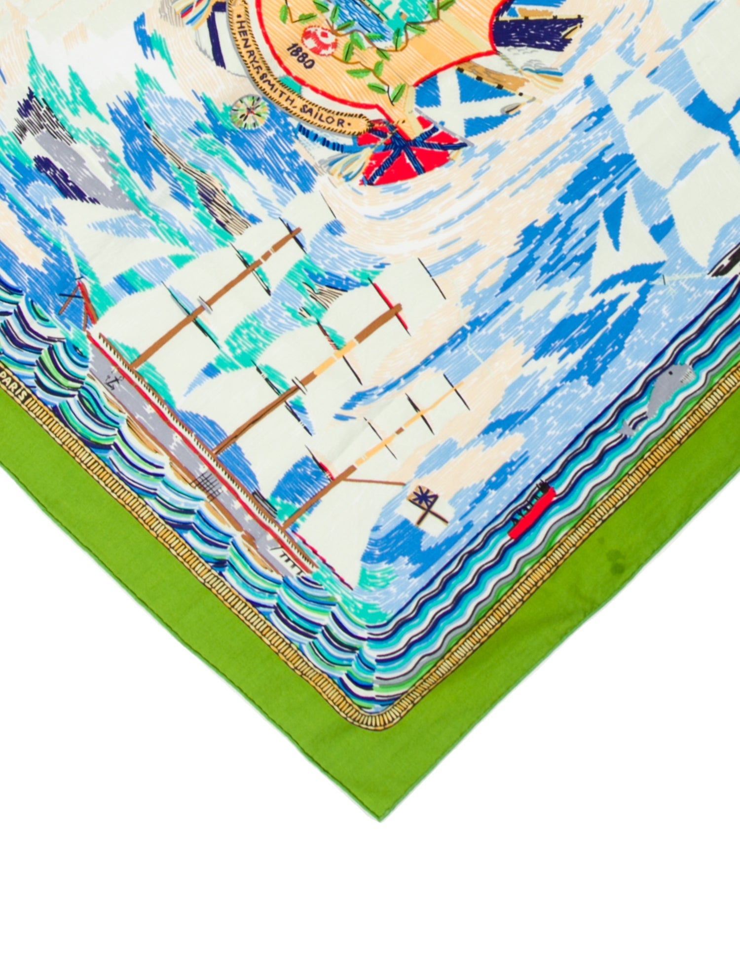 Hermès Henry F. Smith Sailor Silk Twilly Scarf