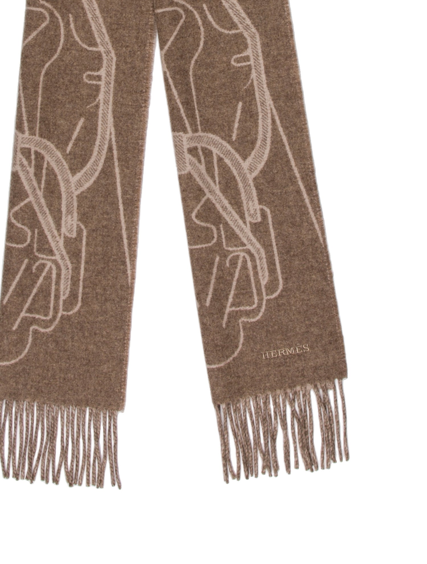 Hermès Tête-à-Tête Equestre Cashmere Scarf