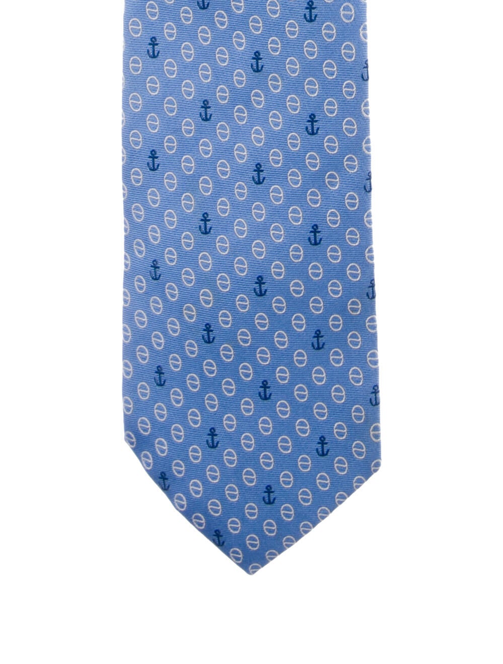 Hermès Pattern Print Silk Tie