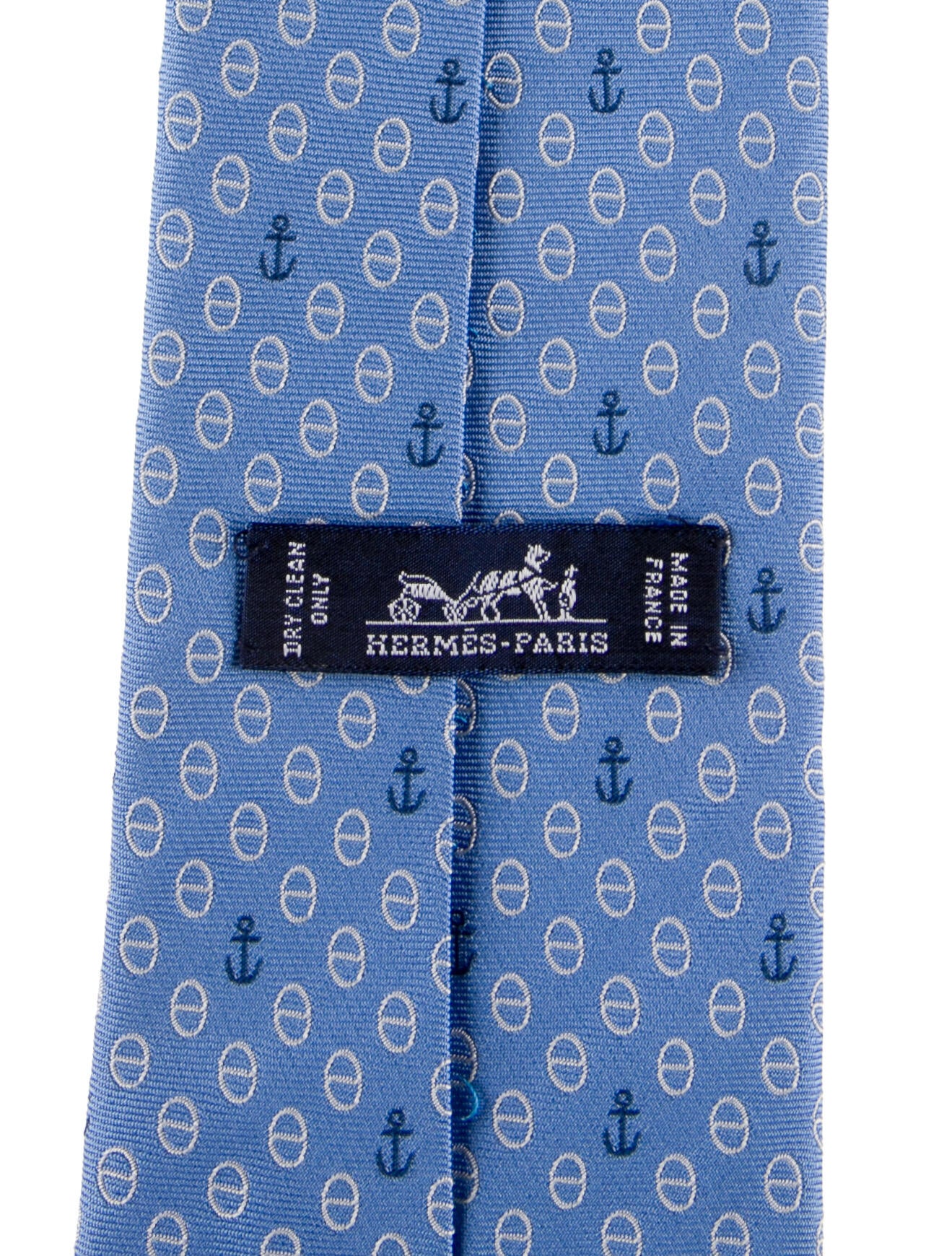 Hermès Pattern Print Silk Tie
