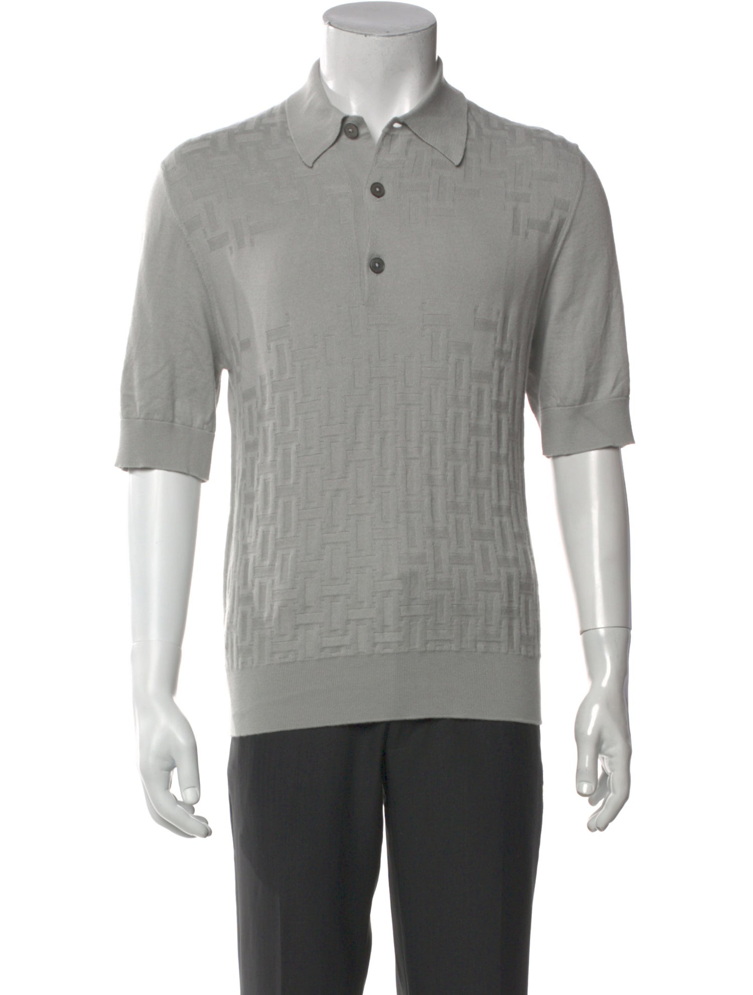 Hermès Cashmere Crew Neck Polo Shirt