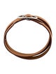 Hermès Hapi Justine Leather Wrap Bracelet
