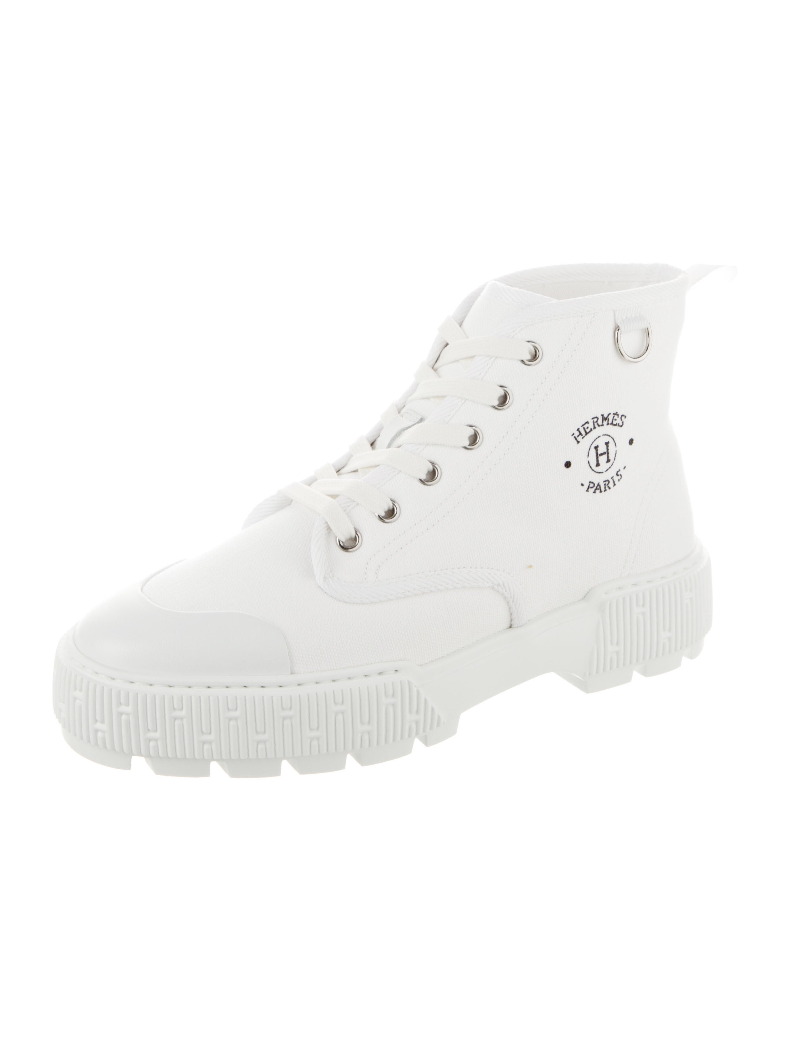 Hermès Itineraire Canvas Combat Boots