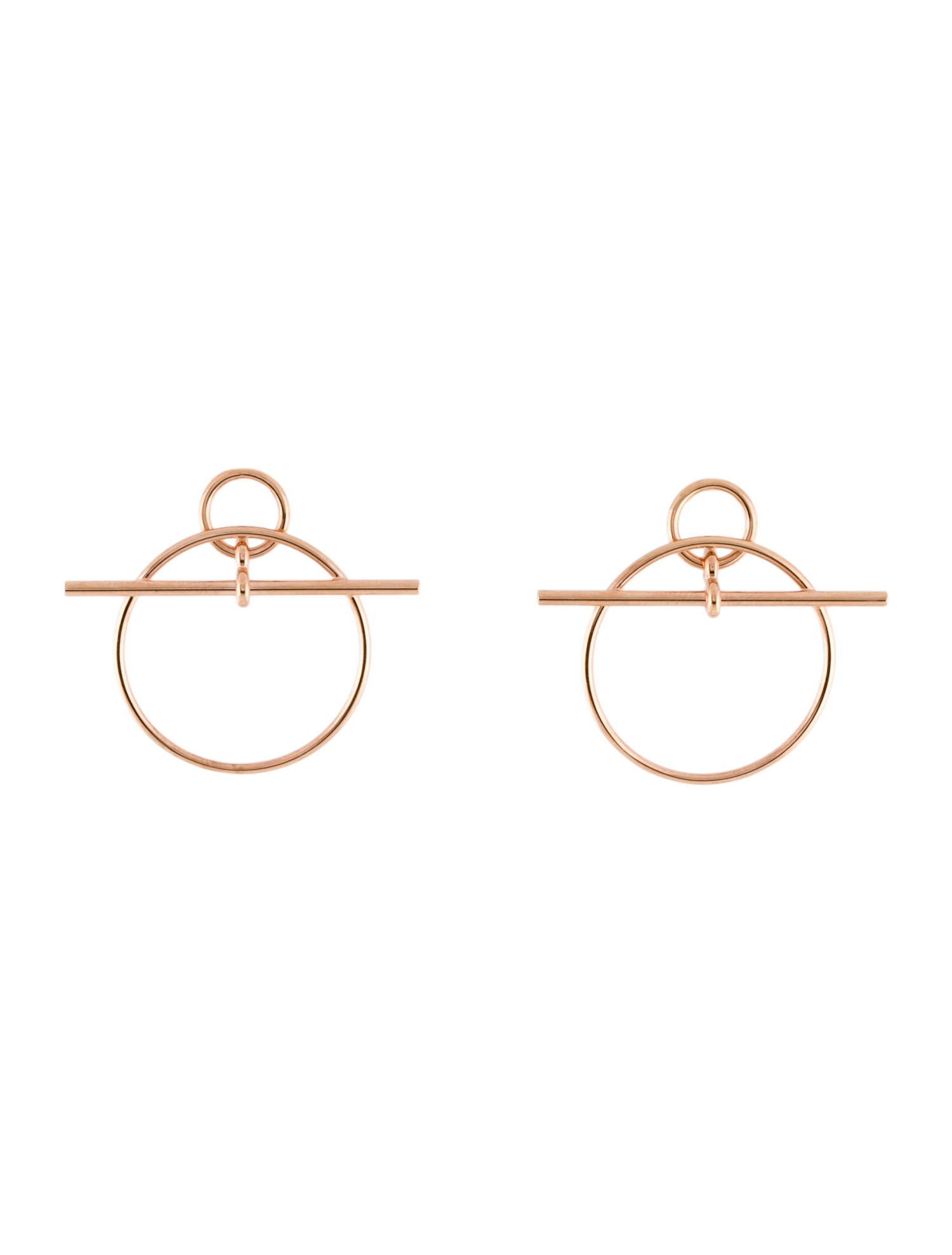 Hermès 18K Small Loop Earrings