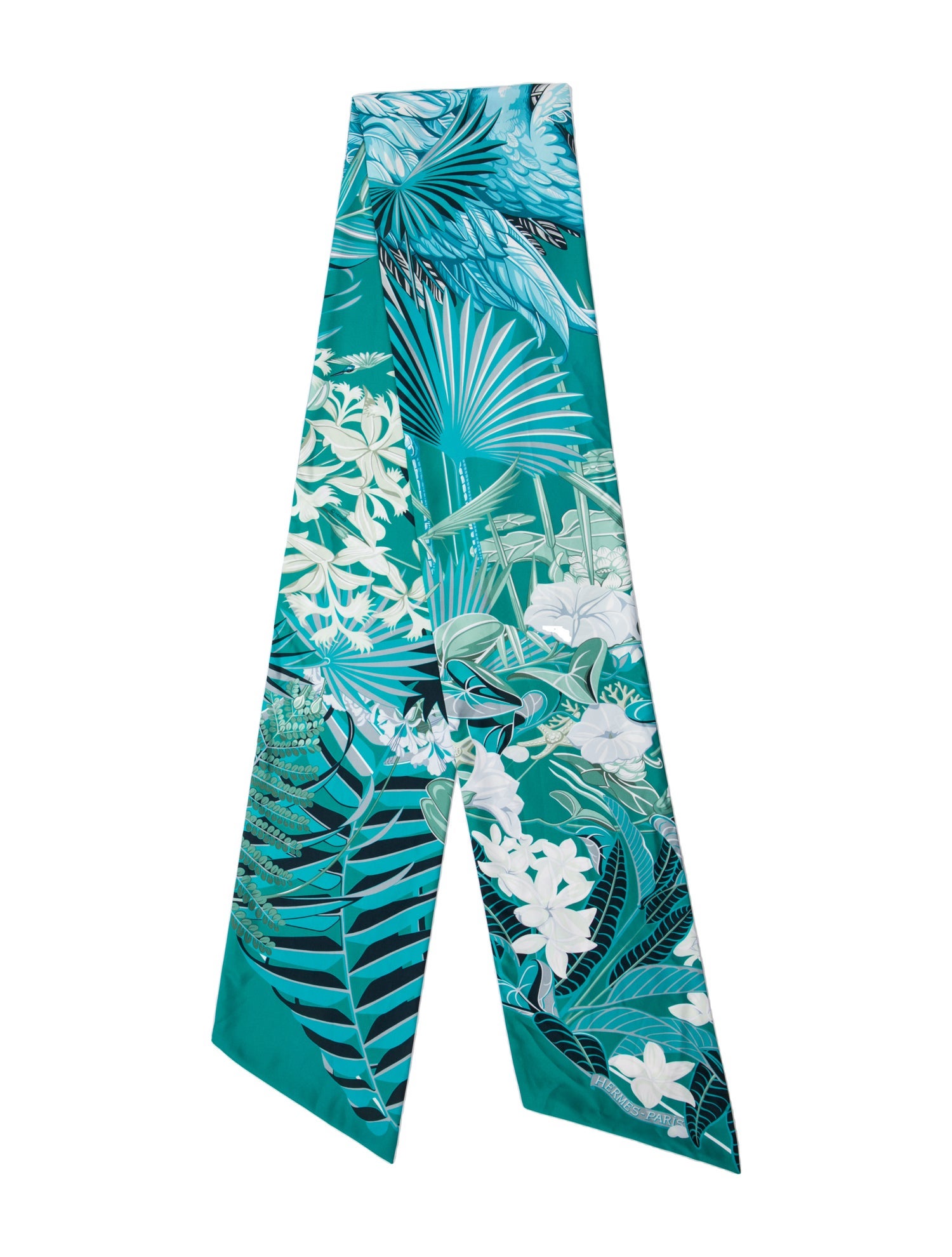 Hermès Flamingo Party Maxi Silk Twilly Scarf w/ Tags