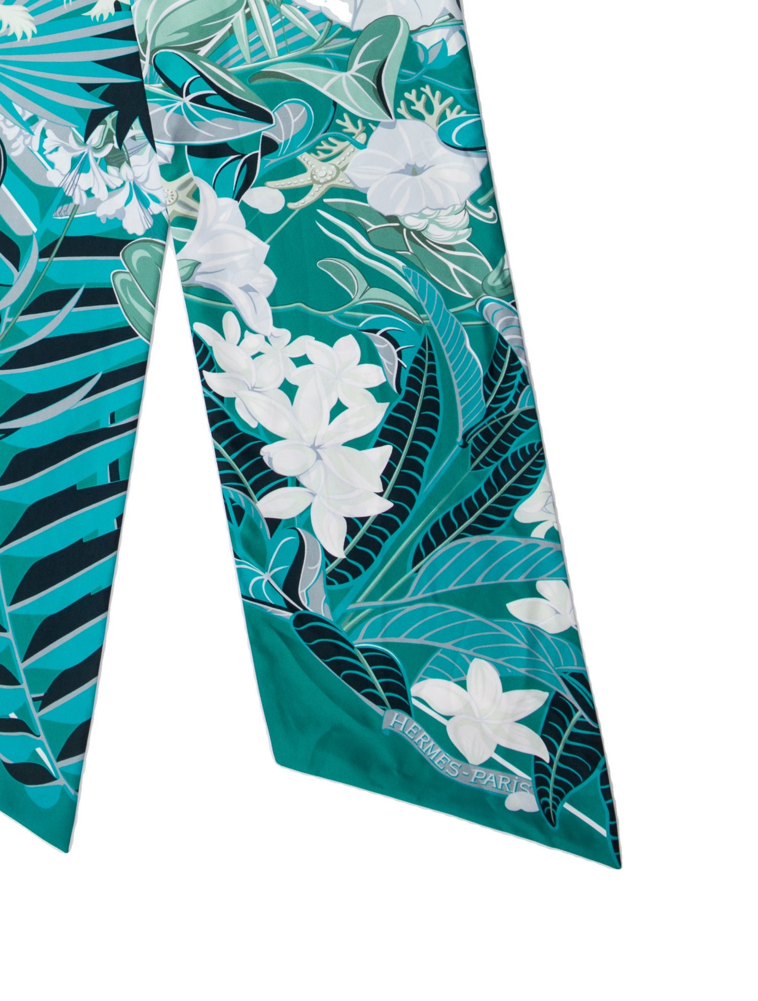 Hermès Flamingo Party Maxi Silk Twilly Scarf w/ Tags