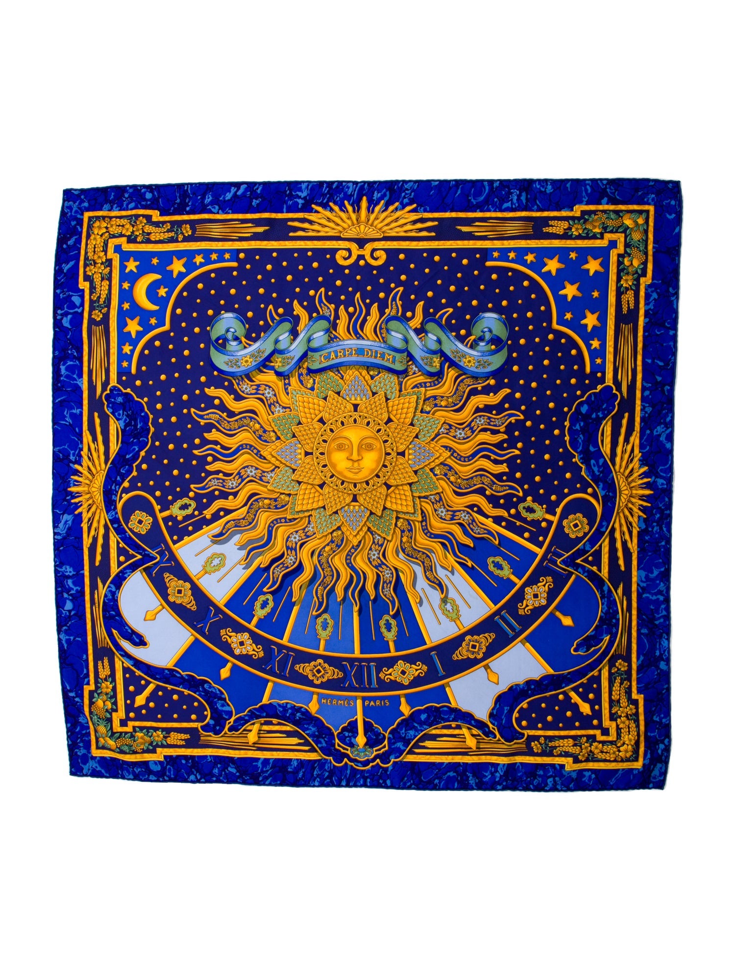 Hermès Carpe Diem Silk Scarf