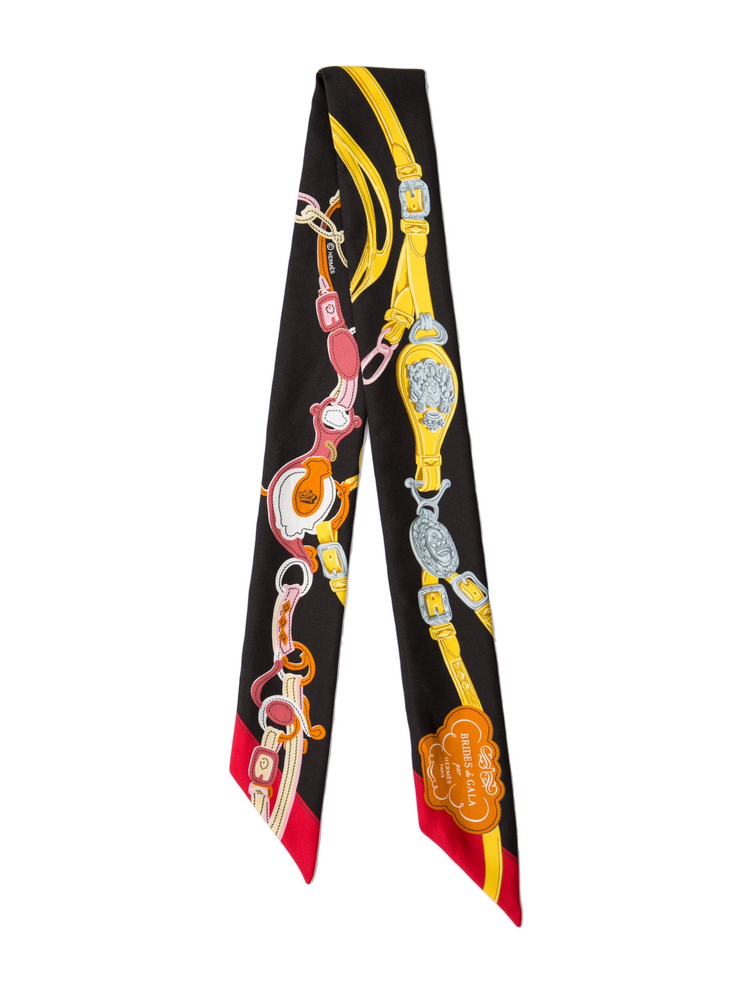 Hermès Brides de Gala Silk Twilly Scarf