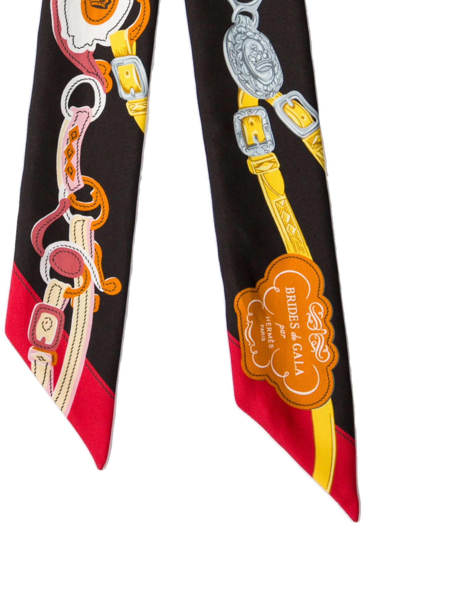 Hermès Brides de Gala Silk Twilly Scarf