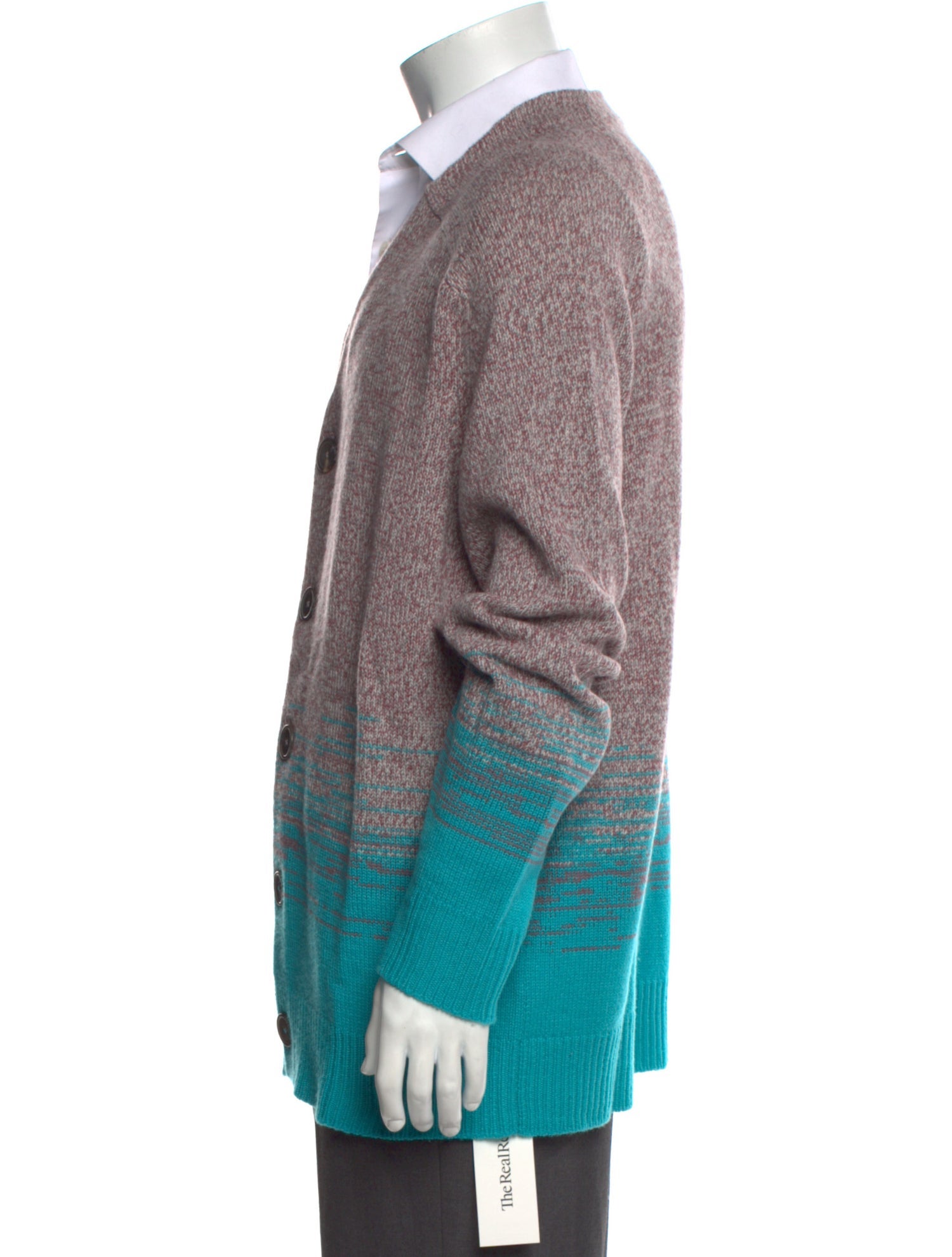 Hermès Cashmere Colorblock Pattern Cardigan