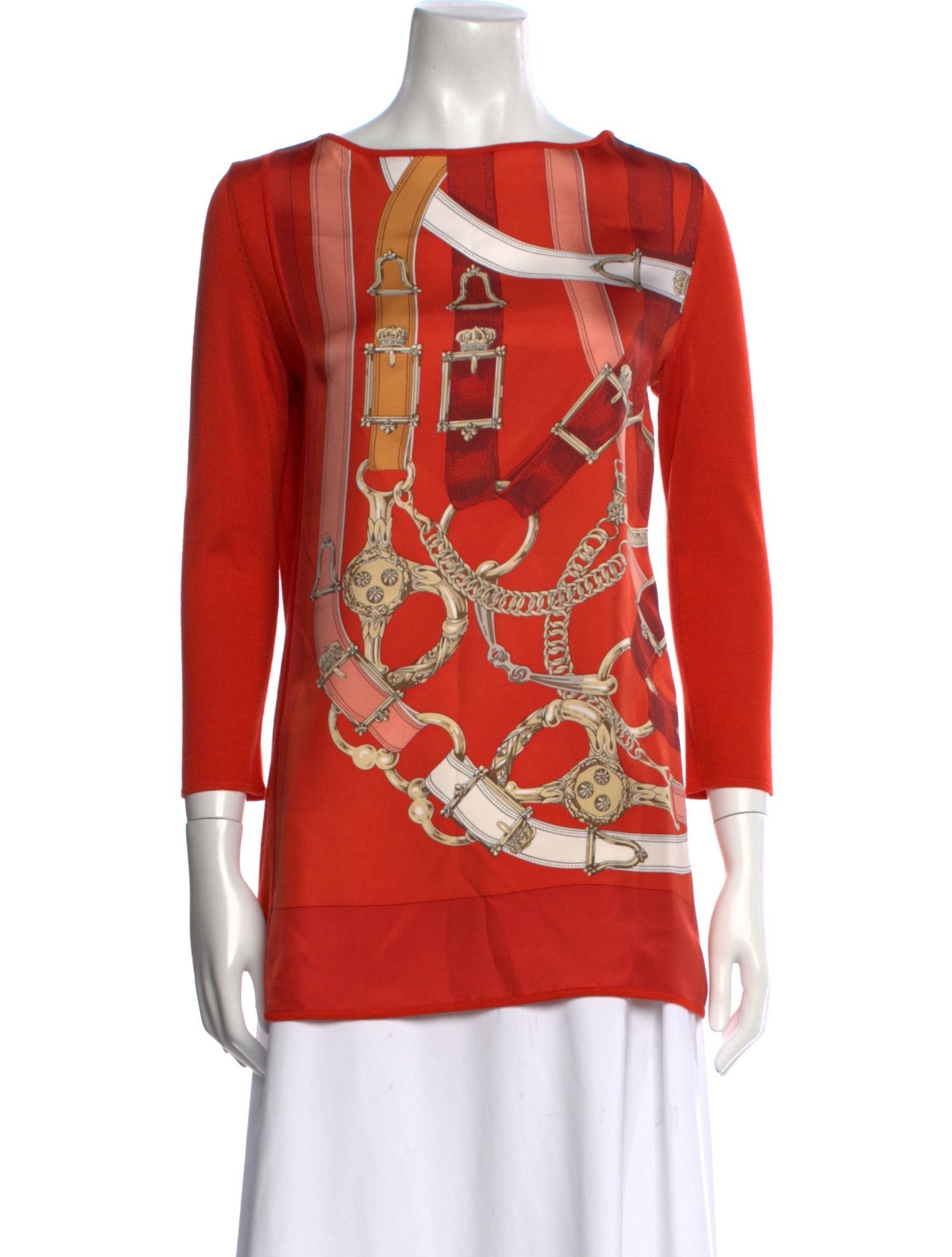 Hermès Silk Printed Tunic