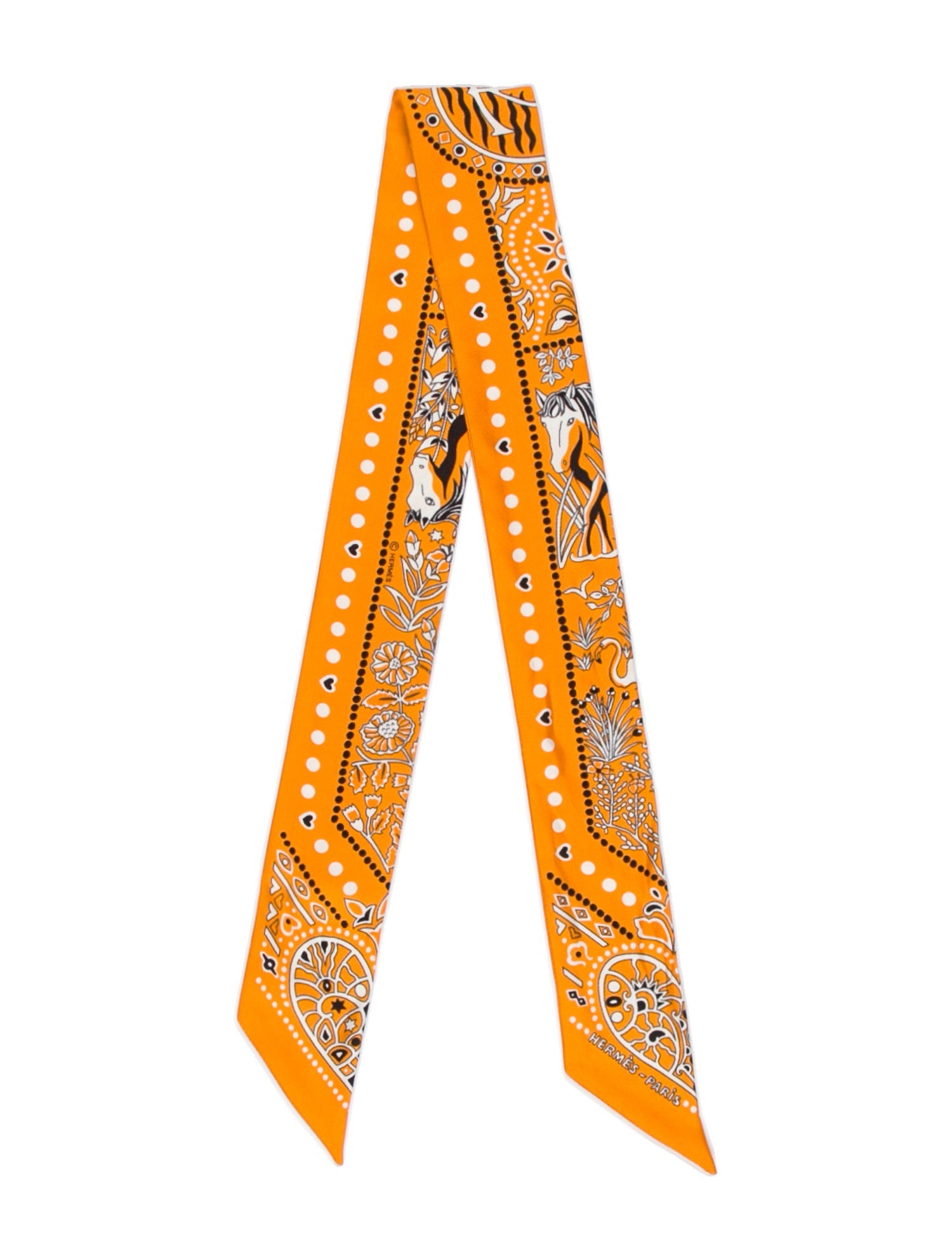 Hermès Entre Ciel et Mer Bandana Silk Twilly Scarf