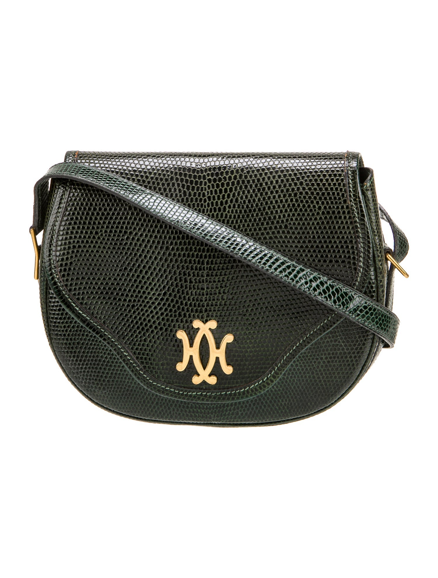 Hermès Shiny Varanus Salvator Lizard Lift Shoulder Bag