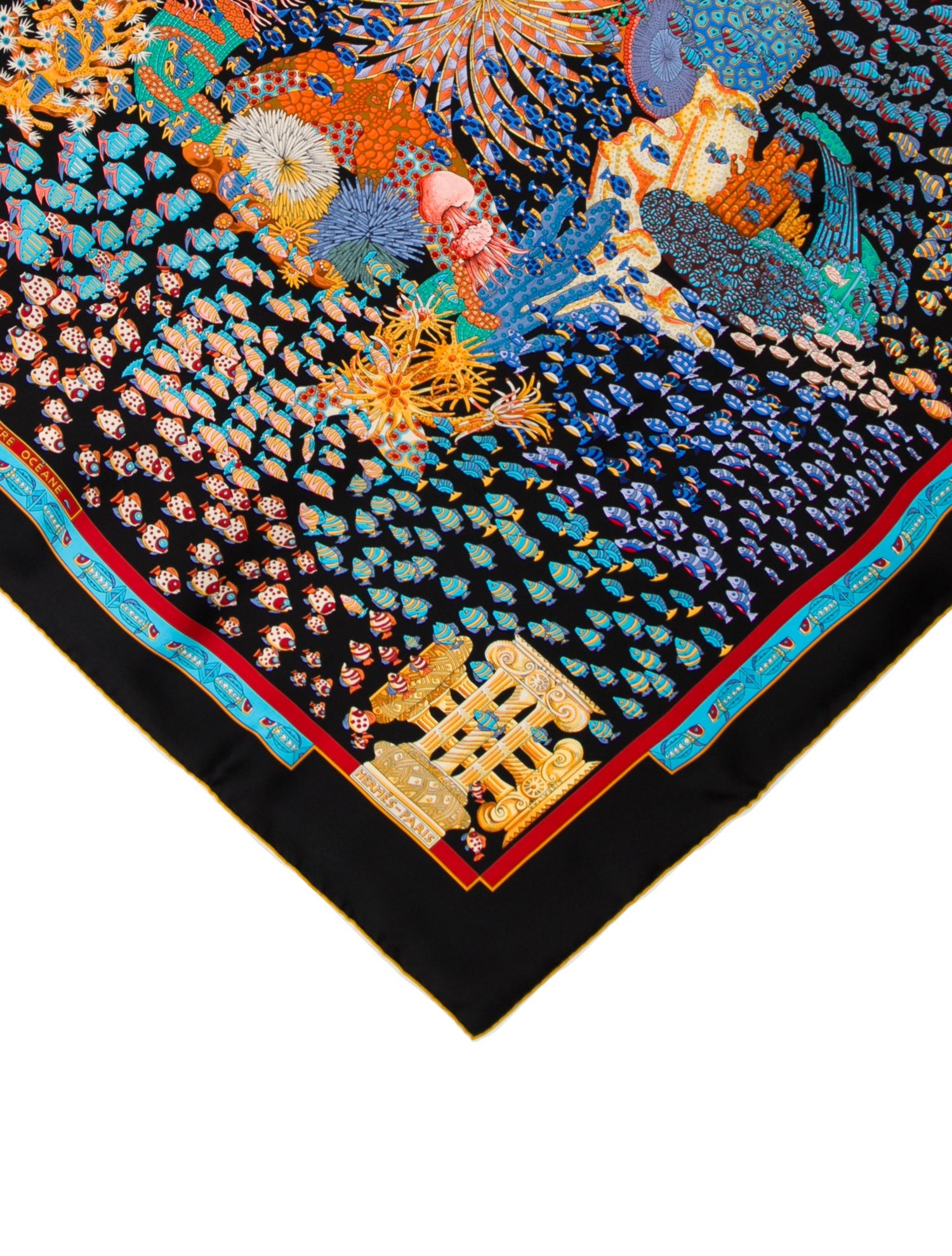 Hermès Rencontre Océan Silk Scarf