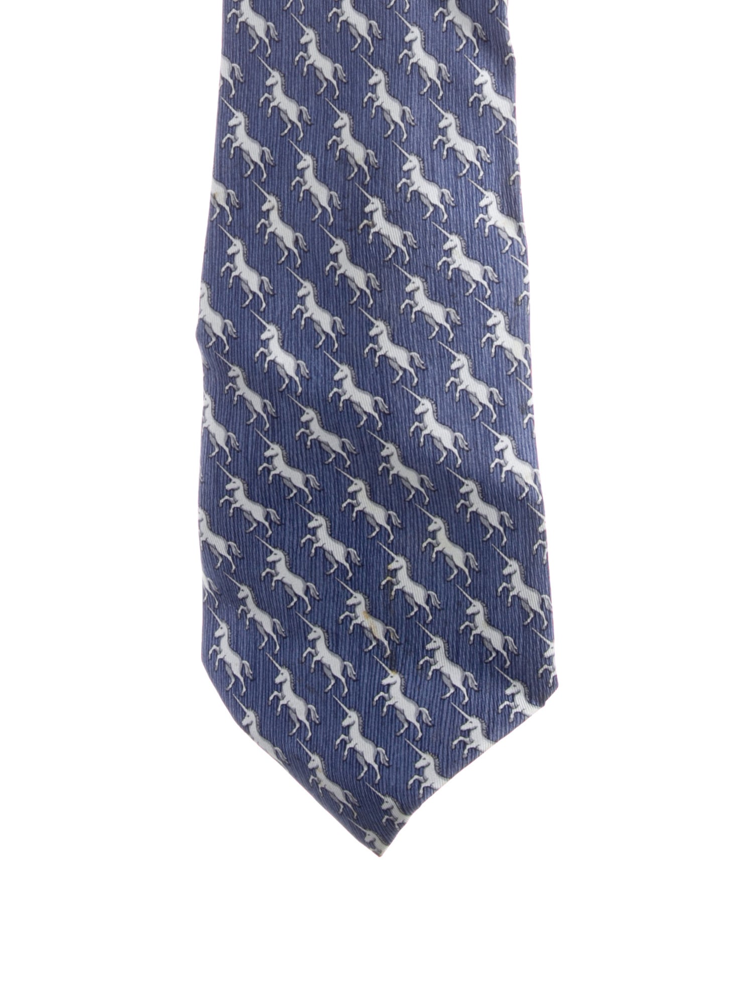 Hermès Printed Silk Tie