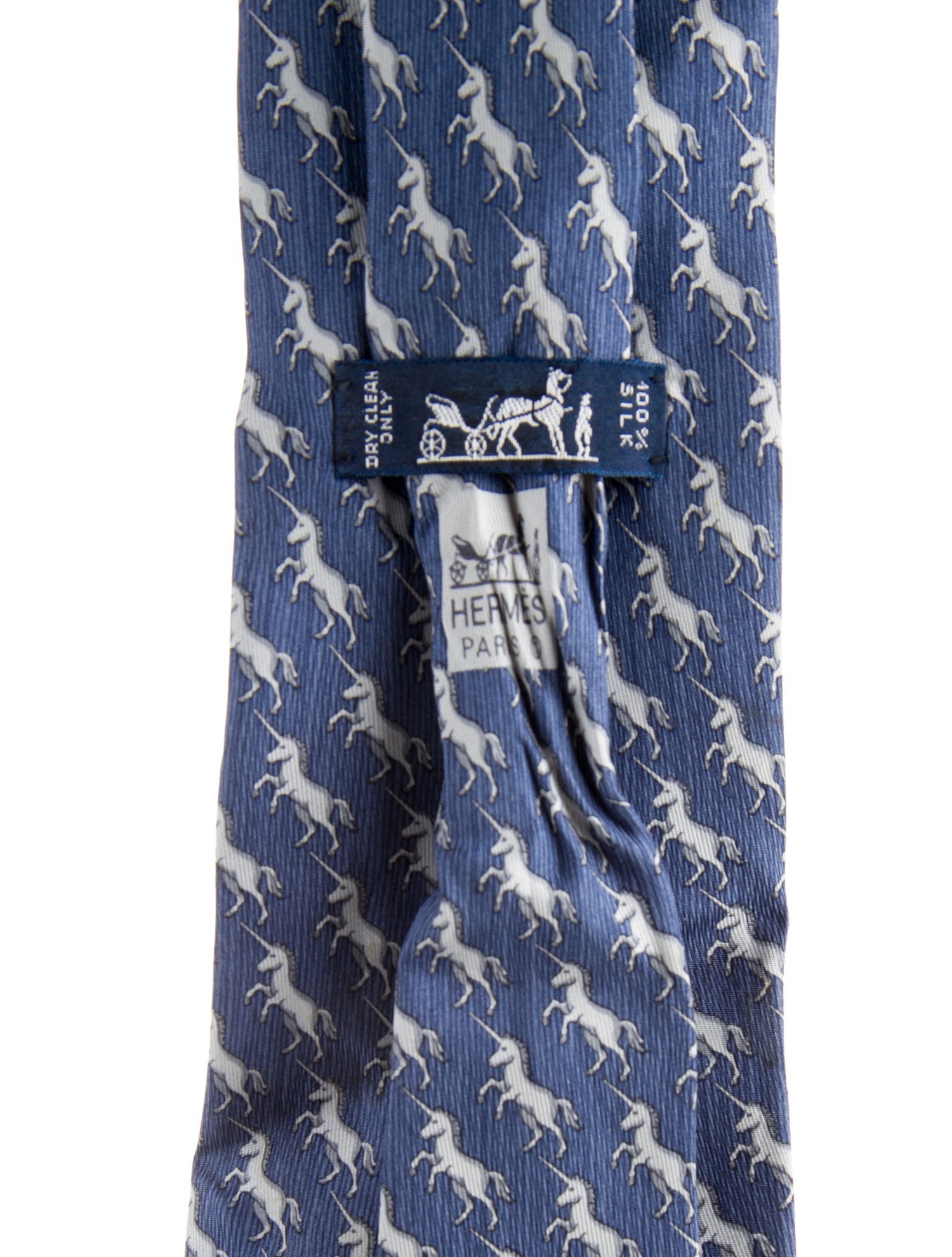 Hermès Printed Silk Tie