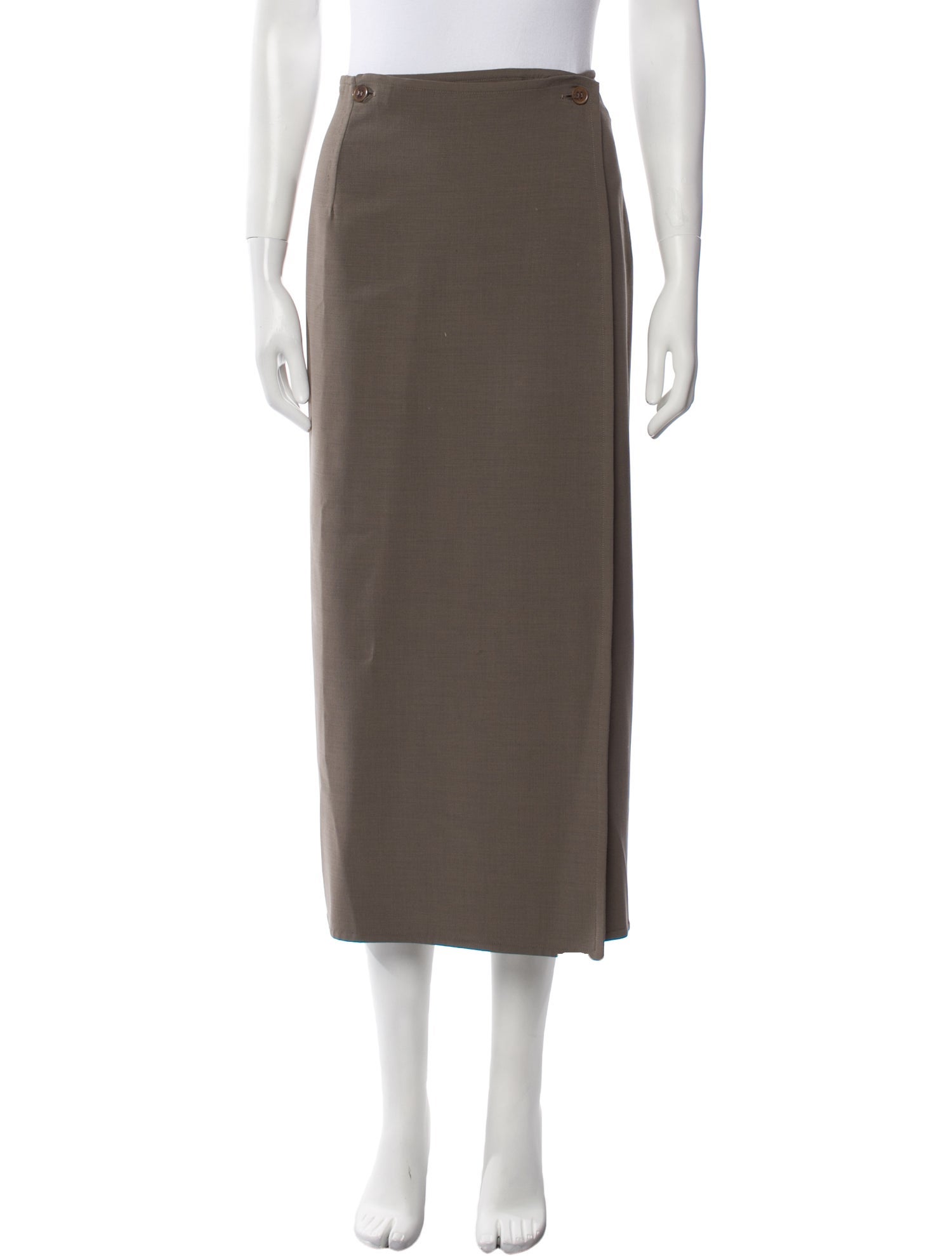 Hermès Lambswool Midi Length Skirt