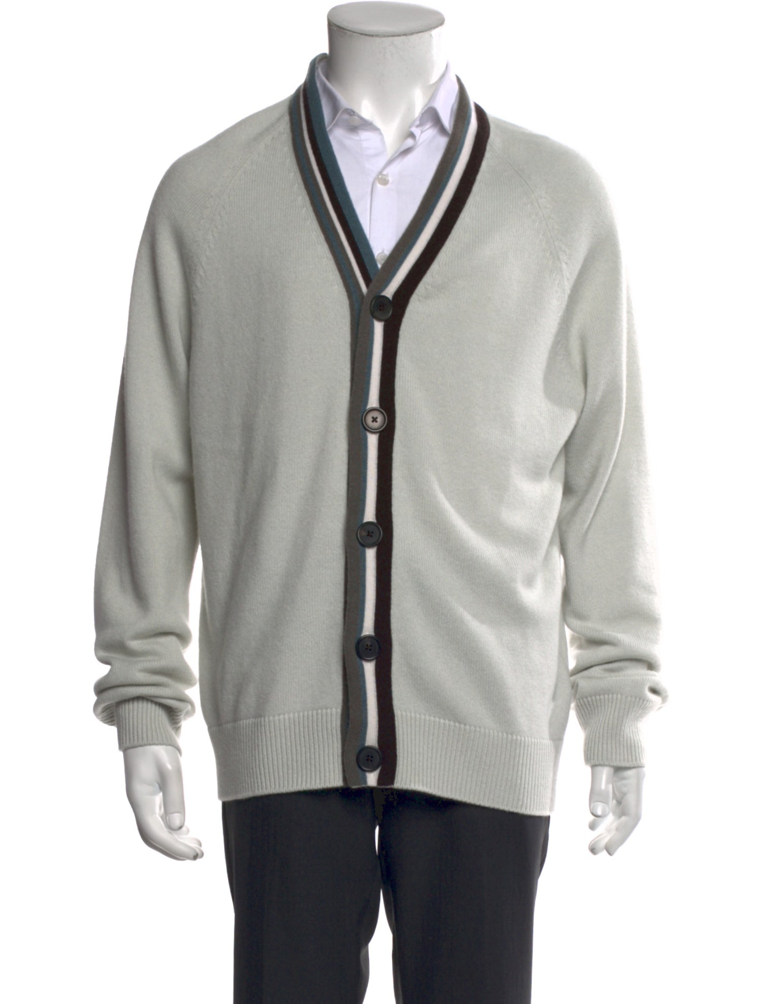 Hermès Cashmere Striped Cardigan