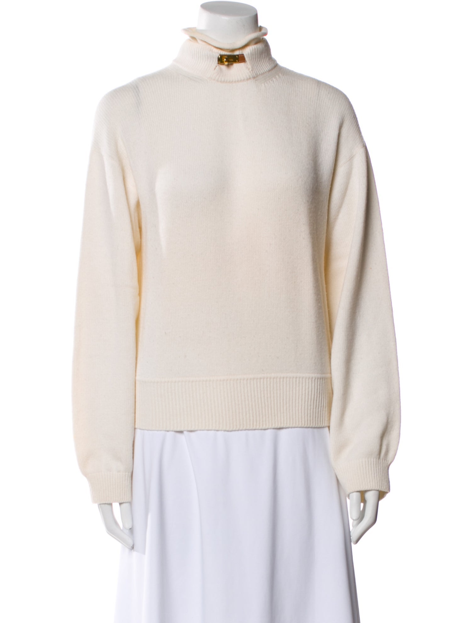 Hermès Cashmere Mock Neck Sweater