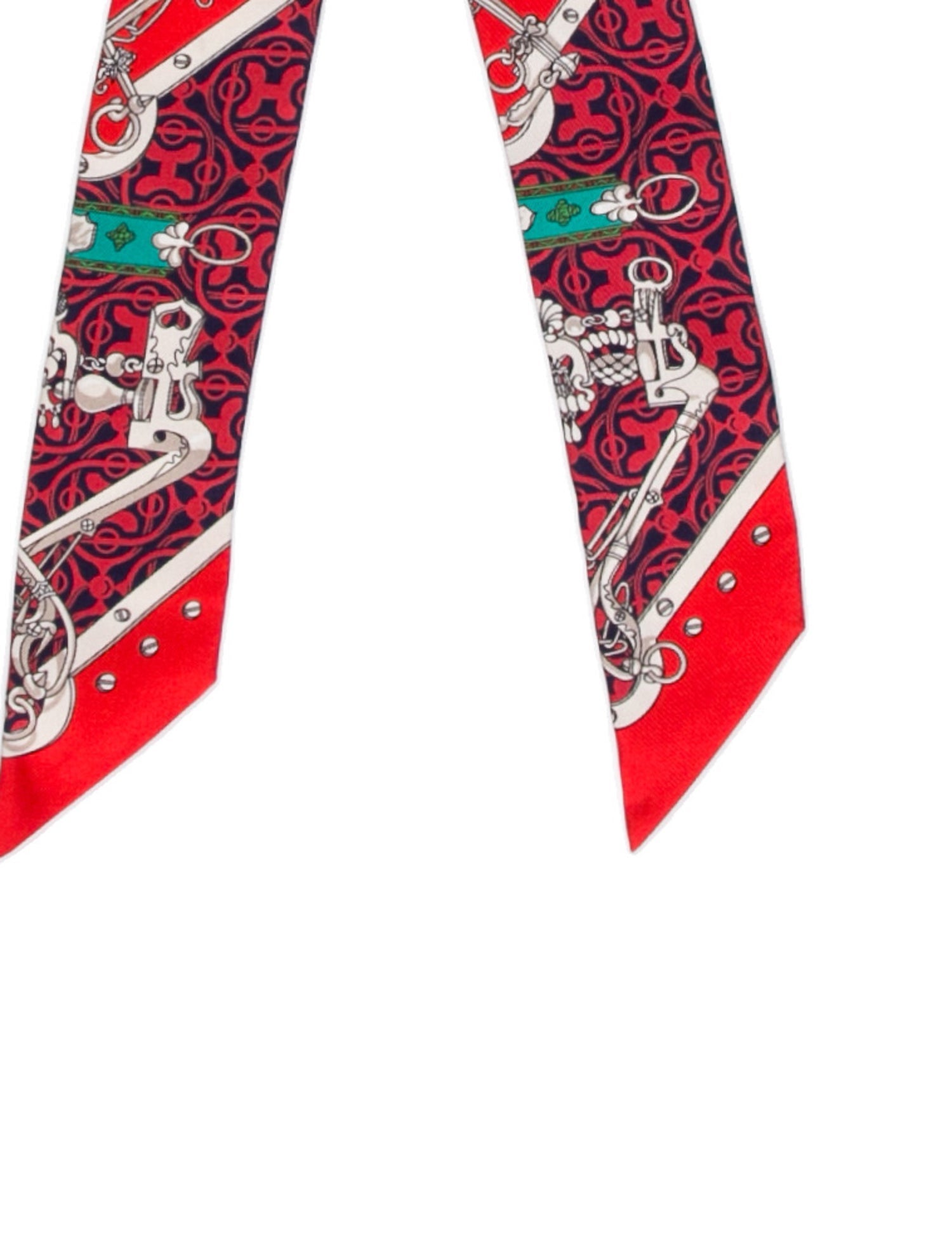 Hermès Mors et Gourmettes Silk Twilly Scarf w/ Tags