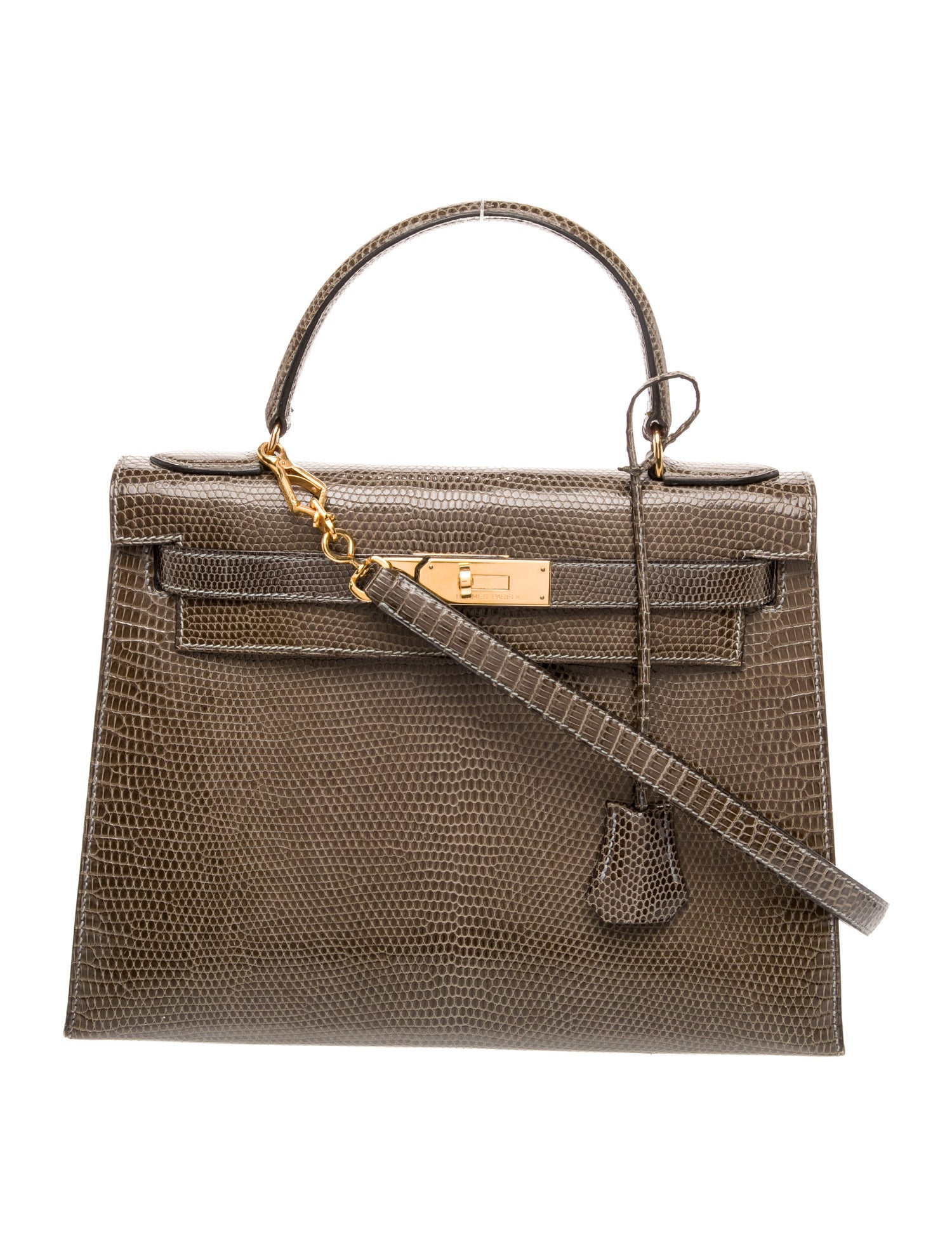 Hermès Shiny Lizard Kelly Sellier 28