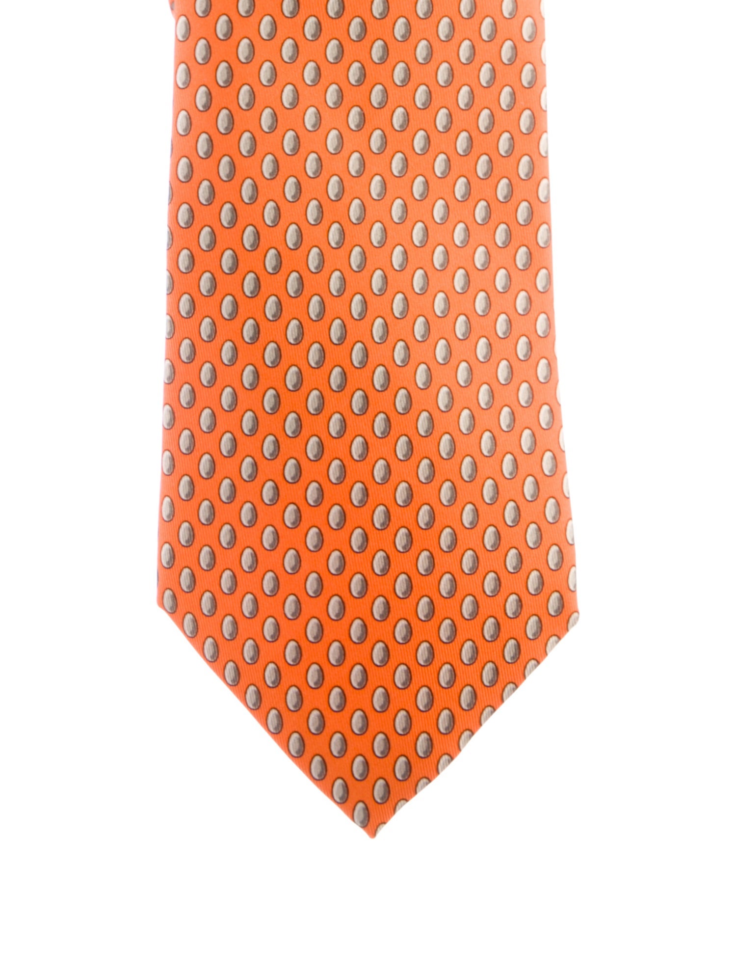 Hermès Printed Silk Tie